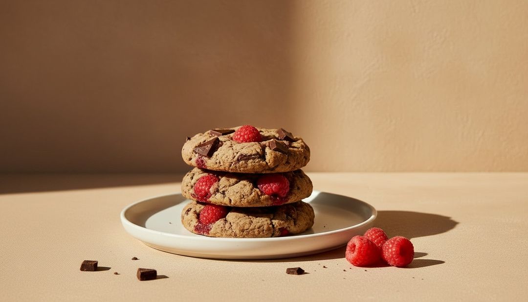 Zum Wegknabbern gut: Himbeer-Schoko-Cookies