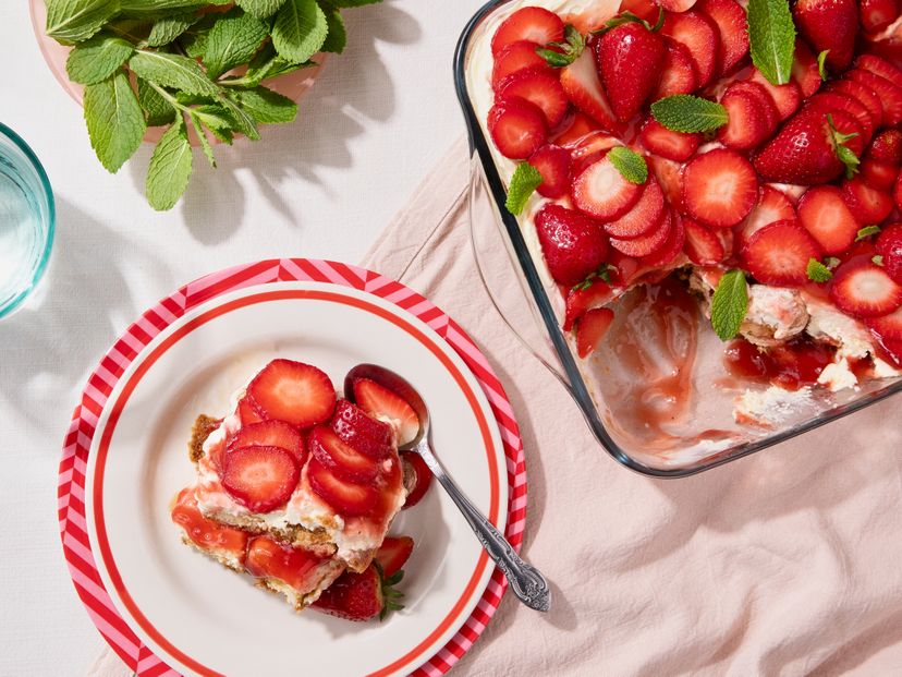 Sommerliches Erdbeer-Tiramisu