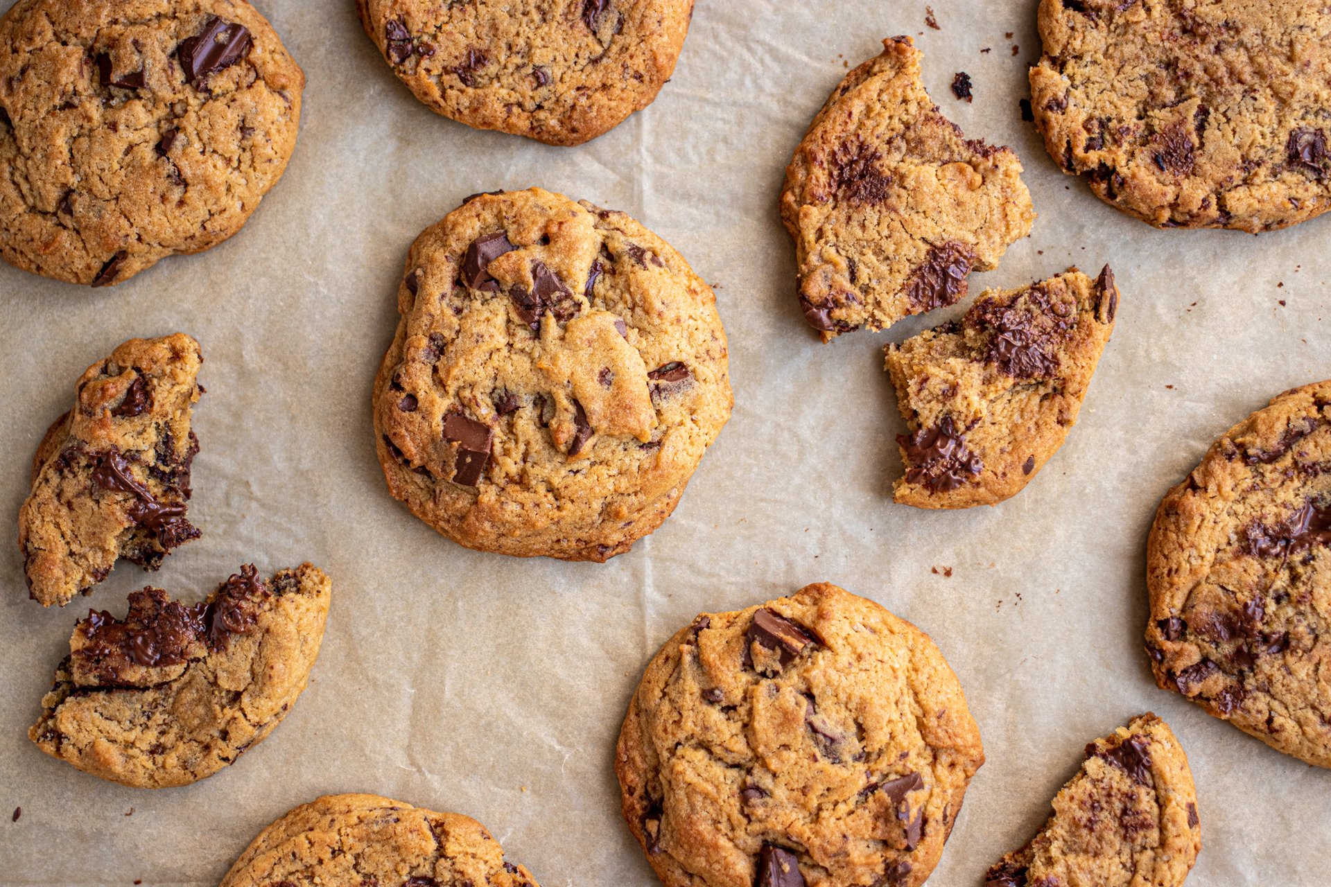 Vegane Chocolate Chip Cookies mit Tahini | Rezept | Kitchen Stories