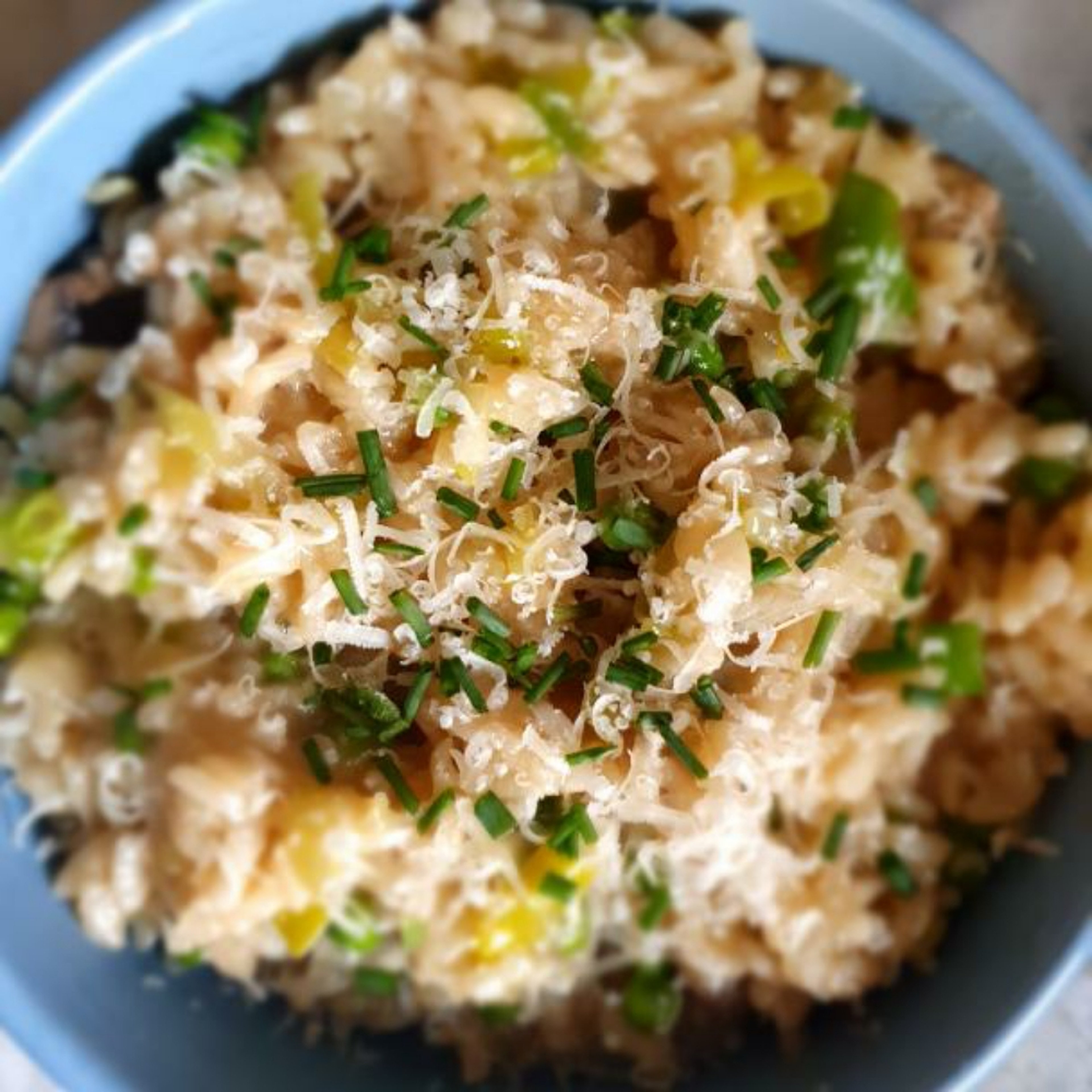 Mushroom Risotto with Spring Greens