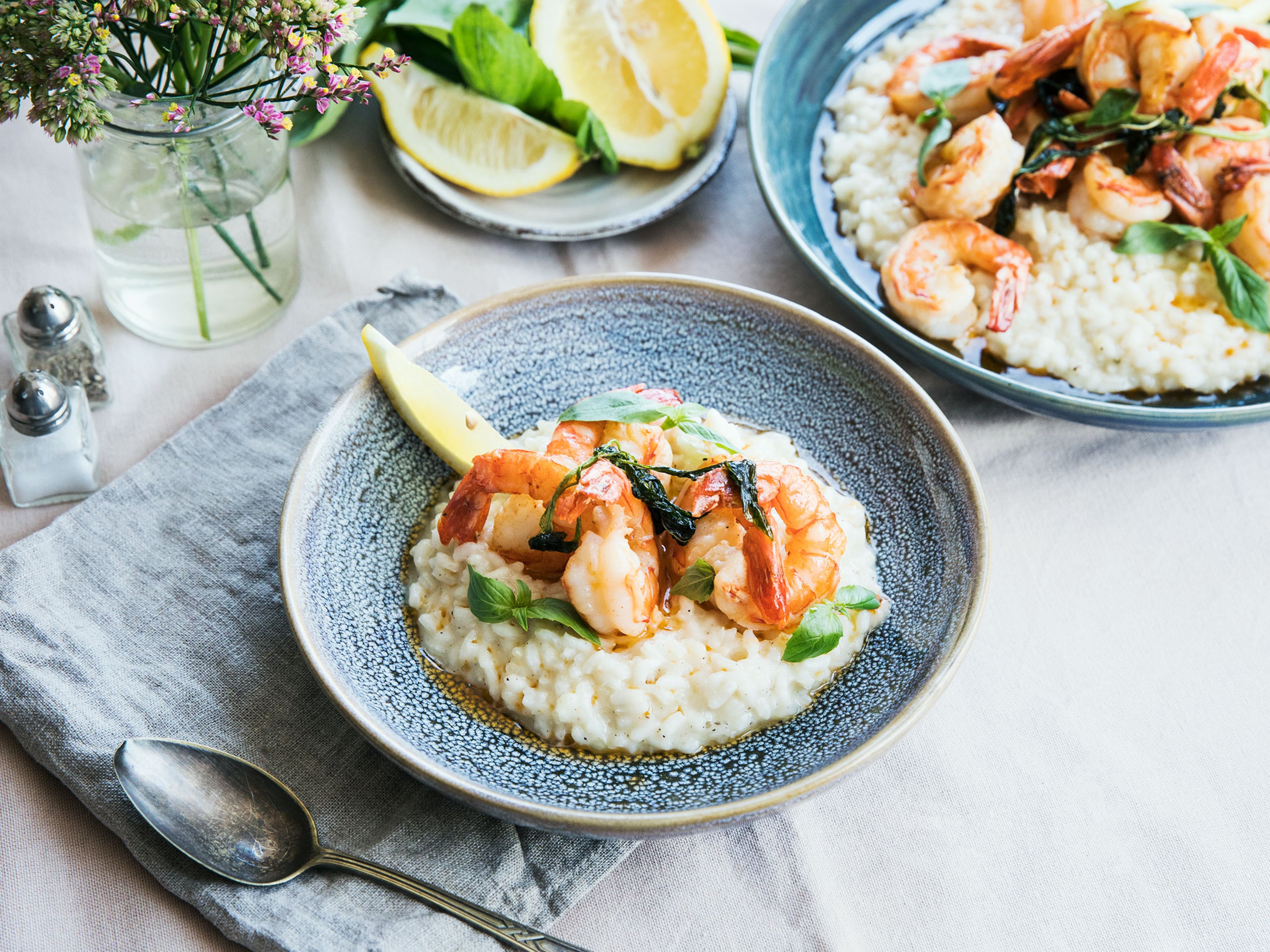 Shrimp risotto