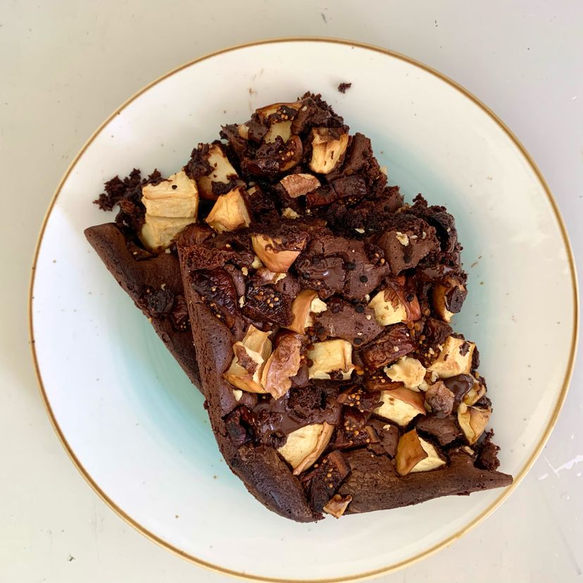 Brownies mit Apfel und Feige mit dem Bosch Cookit