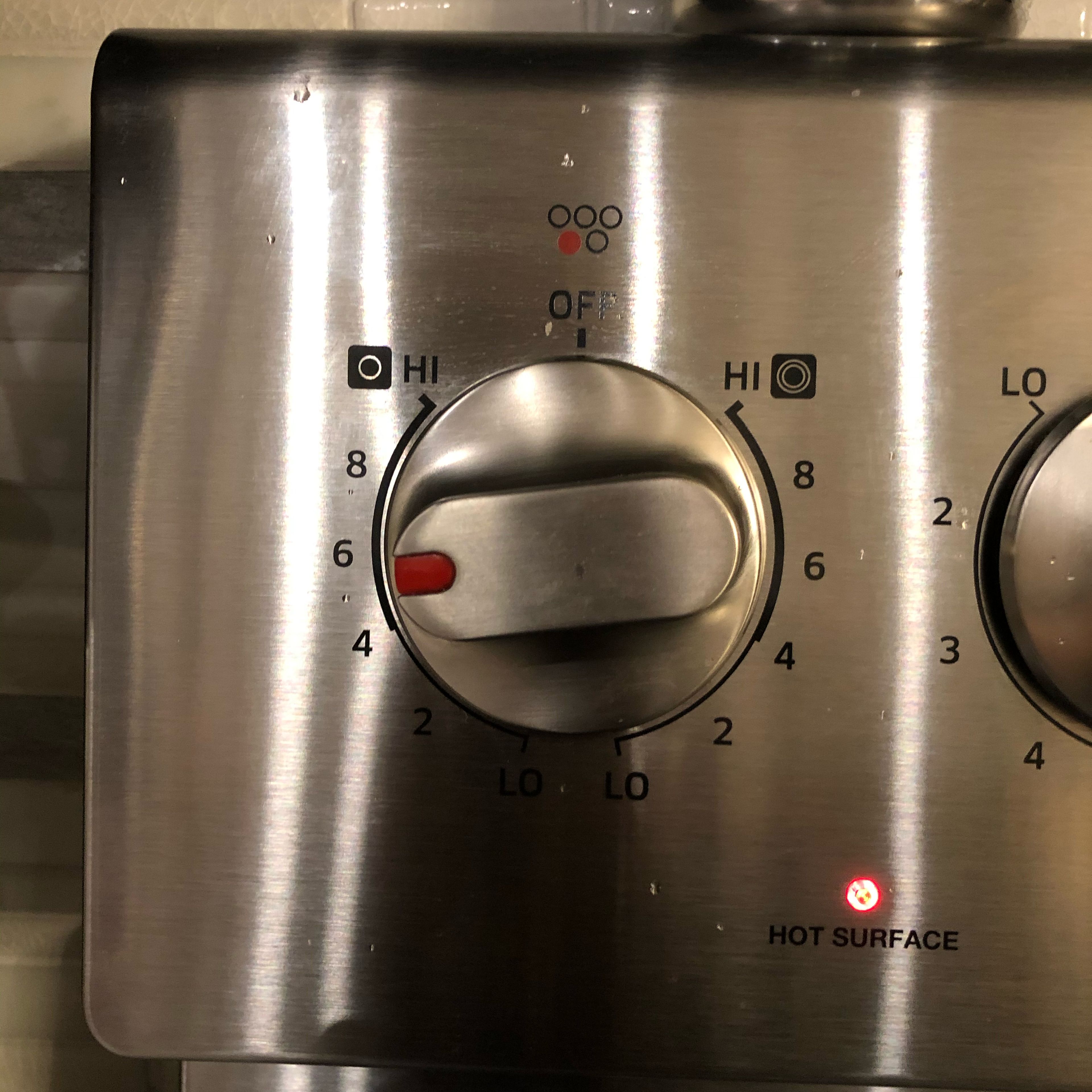 Turn the stove on 5 heat (add more heat if it is necessary)￼