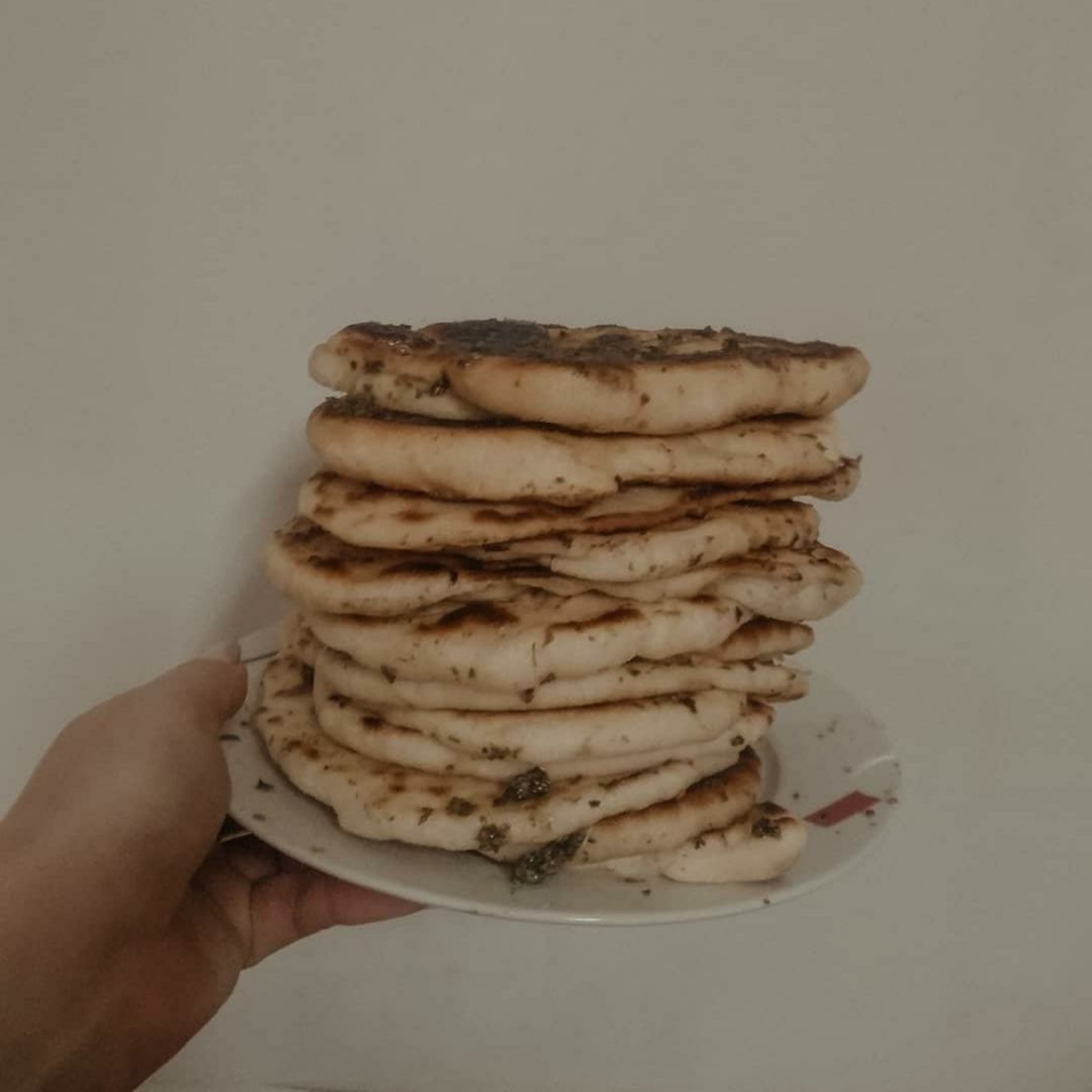 Naan with garlic butter