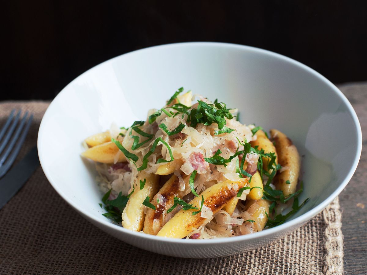 Sauerkraut and potato dumplings | Recipe | Kitchen Stories