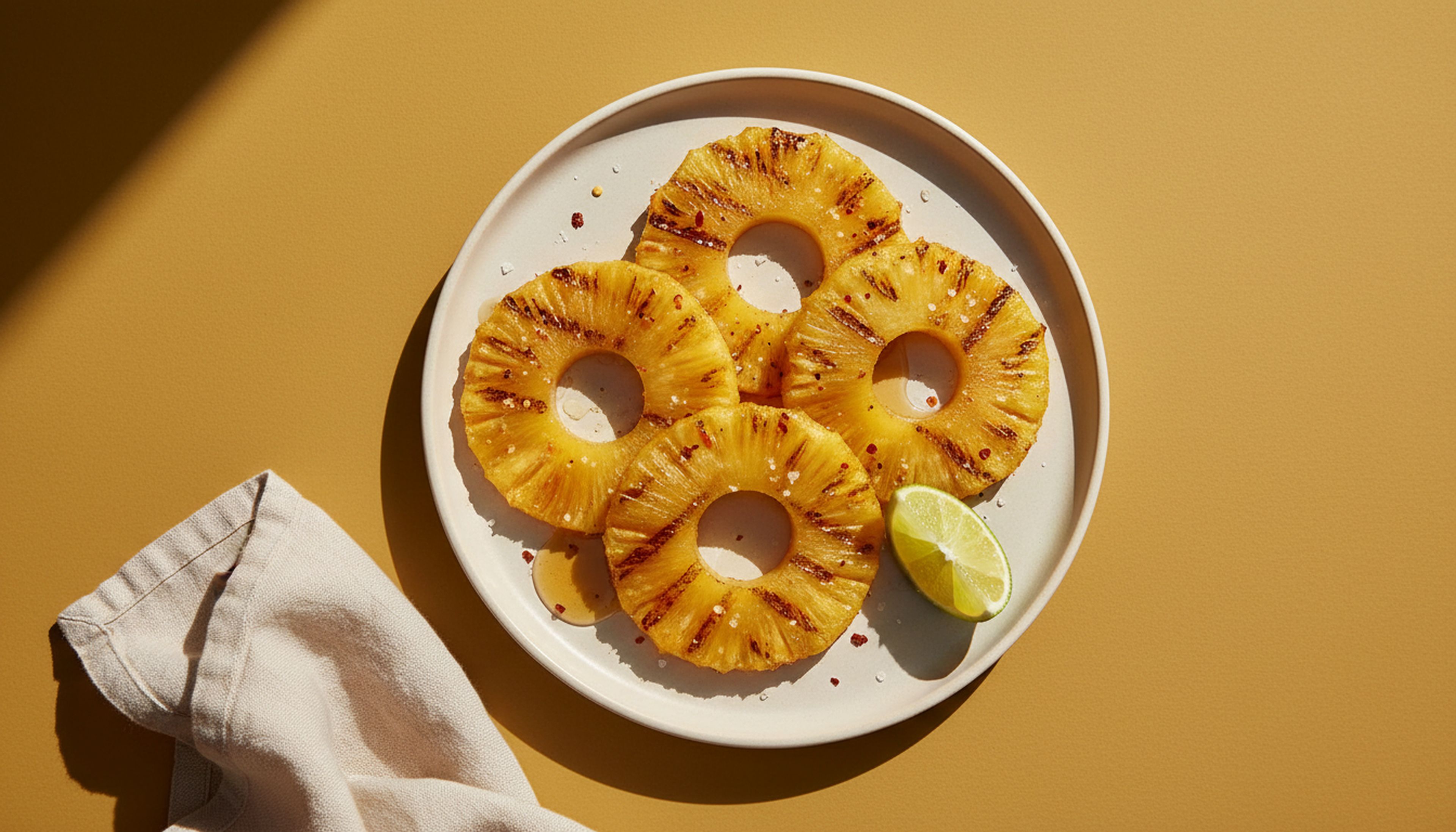 Süß, pikant und karamellisiert: So machst du diese gegrillten Ananas