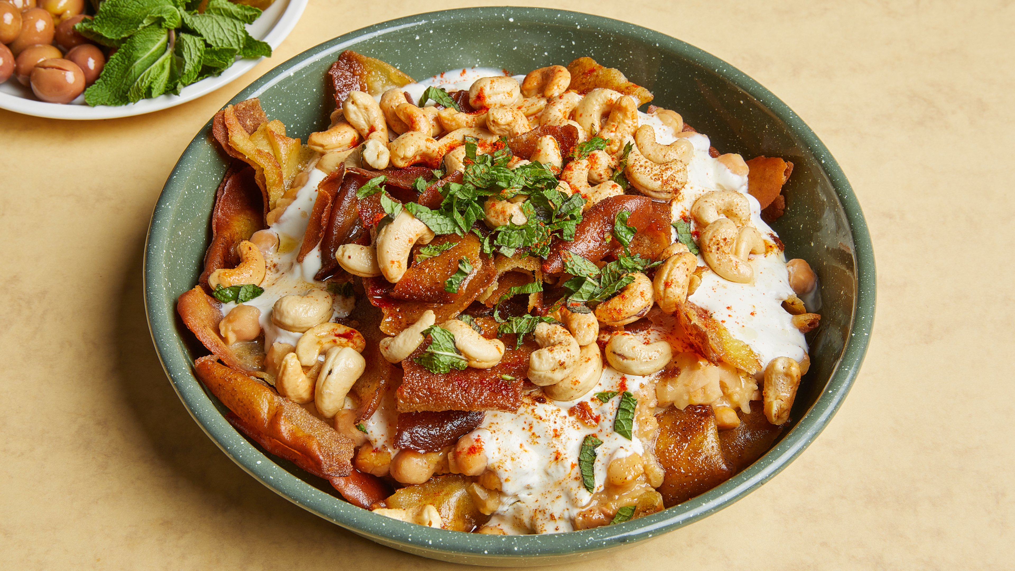 Devan makes fatteh (Crispy flatbread with chickpeas and yogurt)