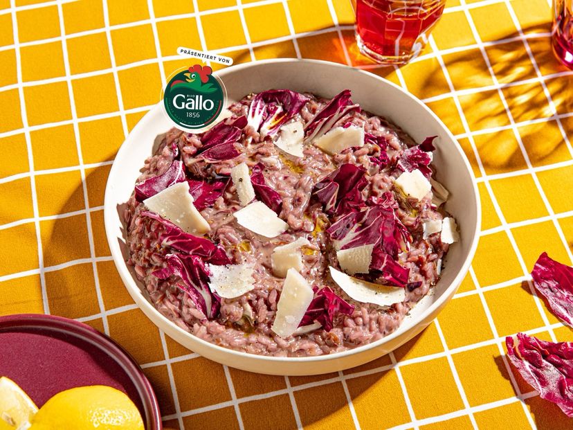 5-ingredient radicchio risotto