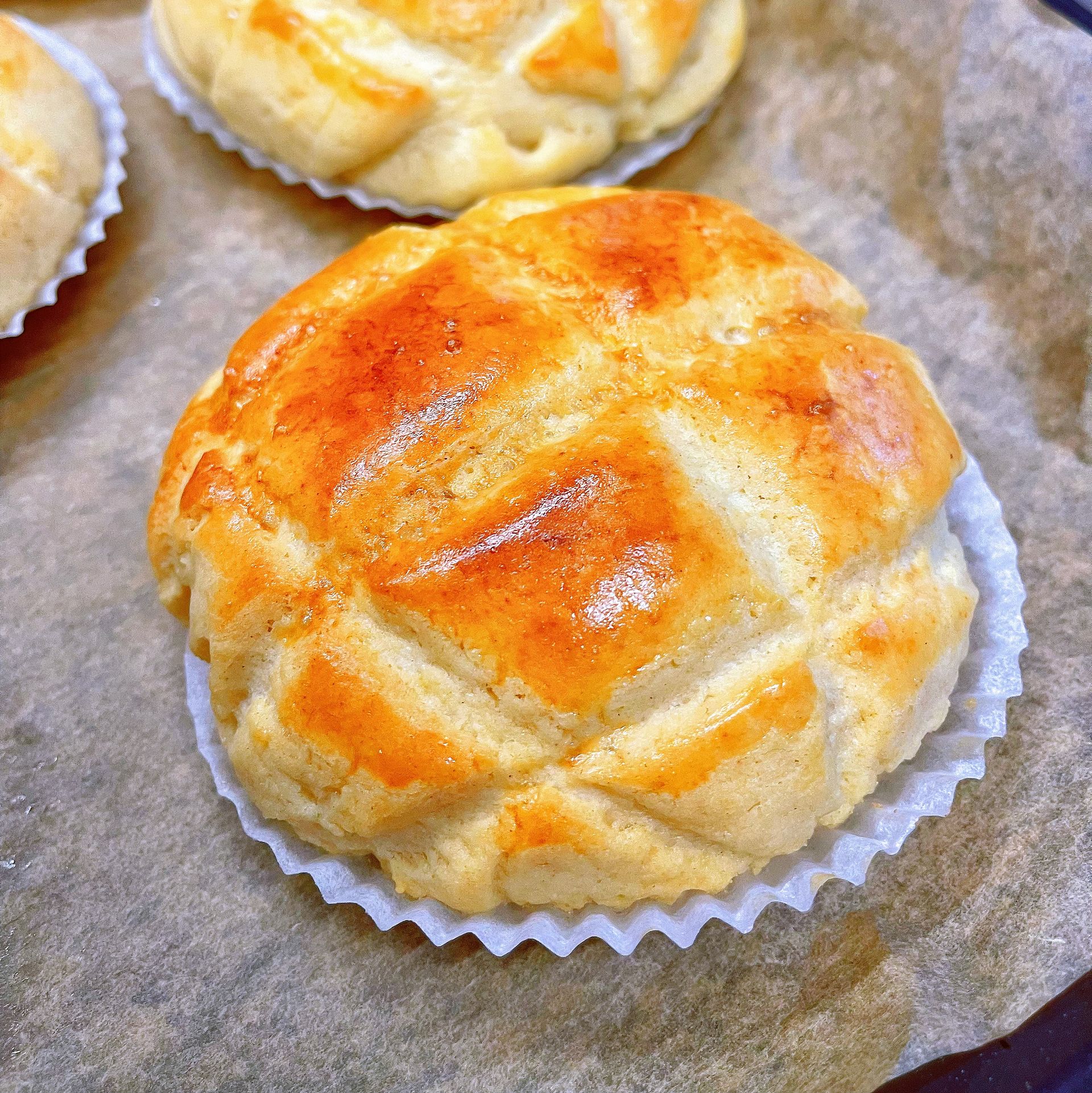 Cranberry custard pineapple bun Recipe Kitchen Stories