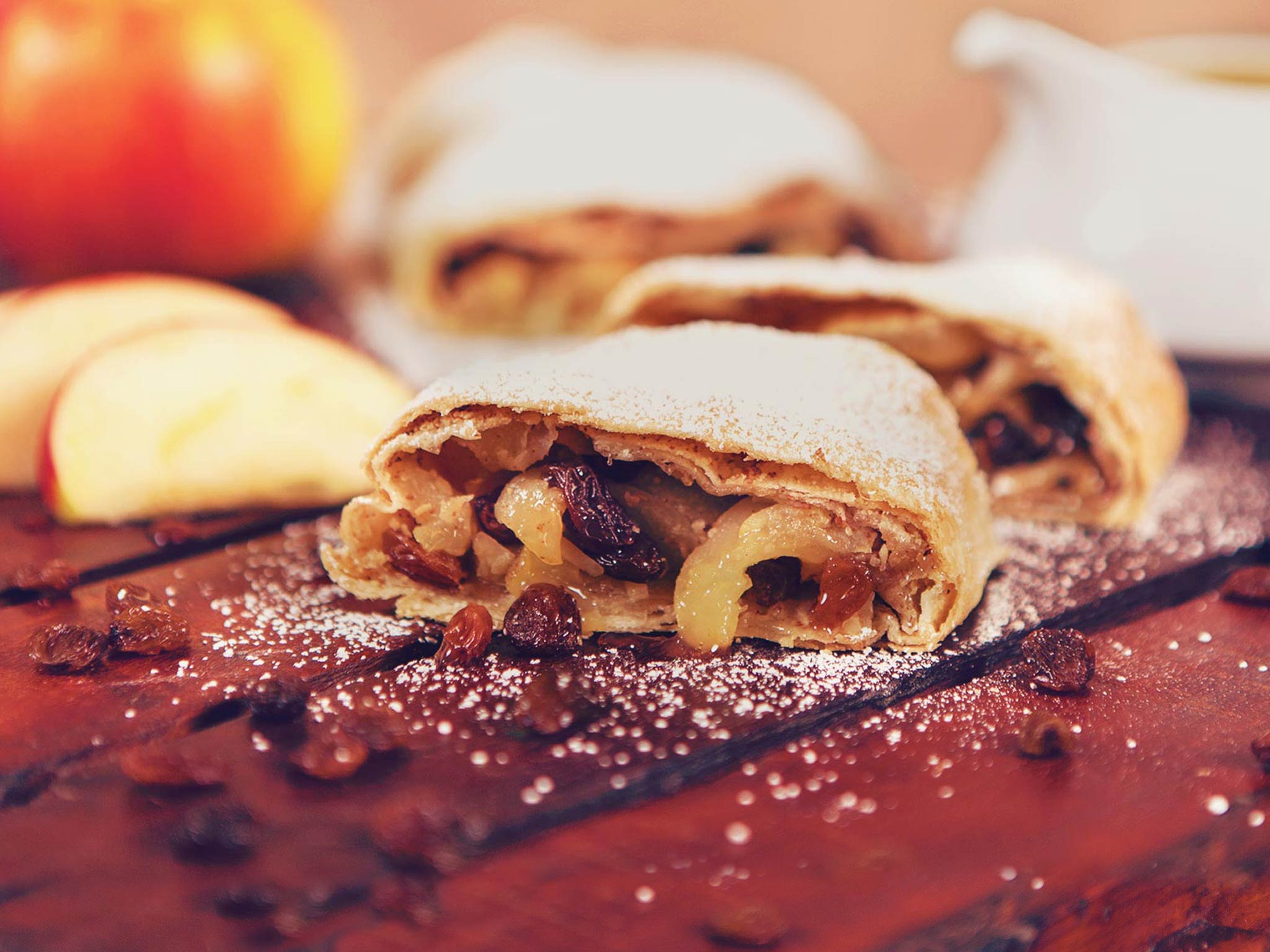 Classic apple strudel