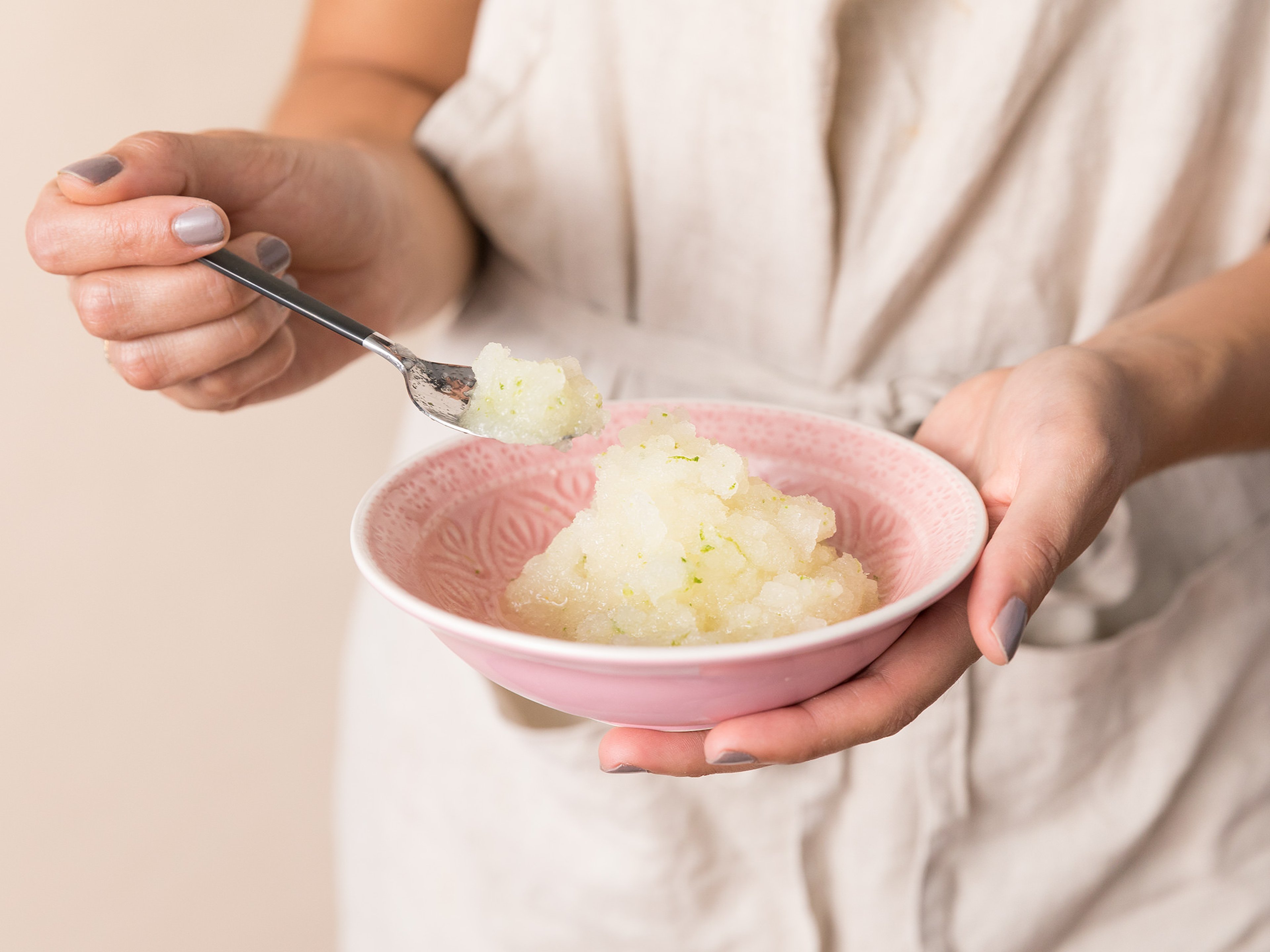 3-ingredient melon-lime granita