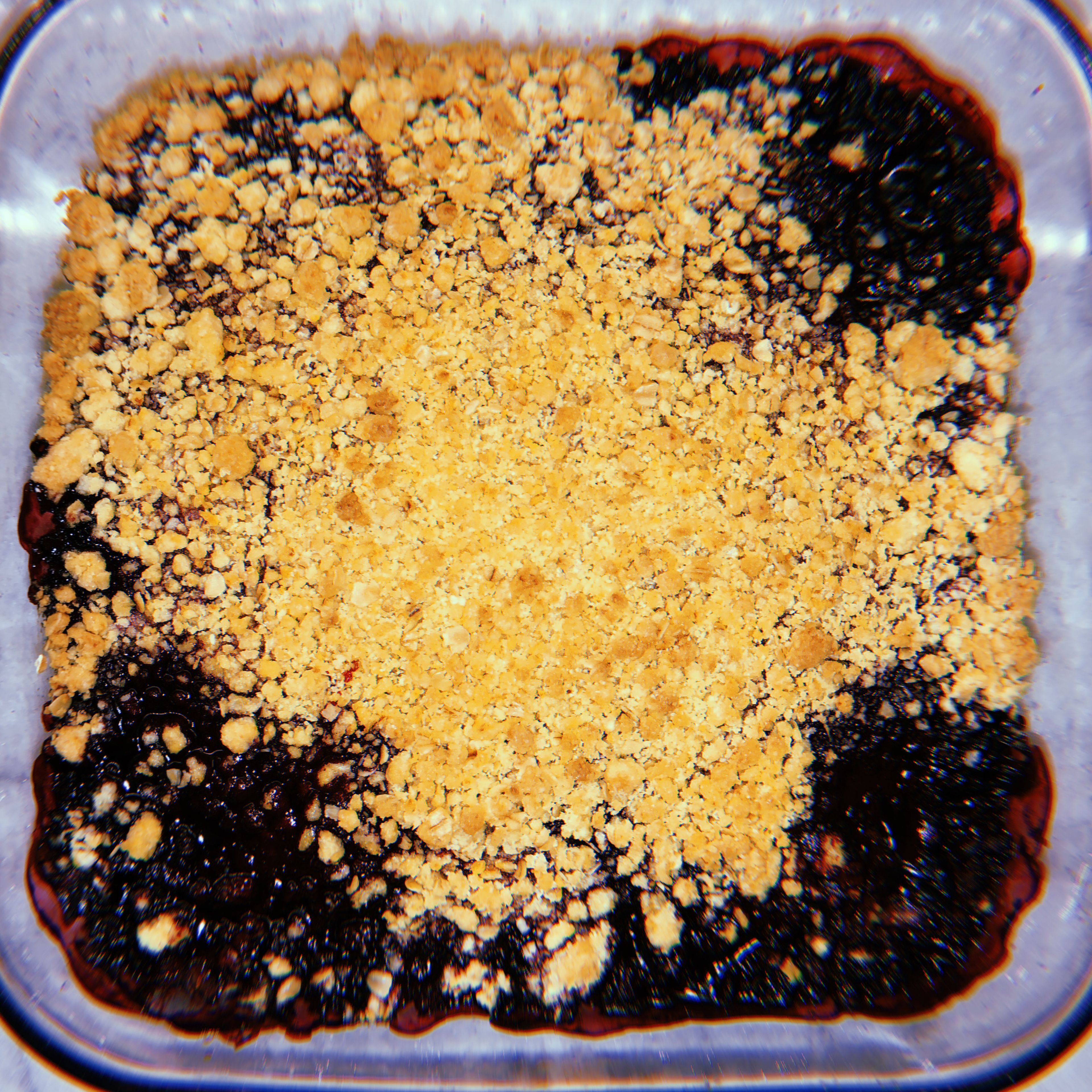 A mix of two crumble recipes