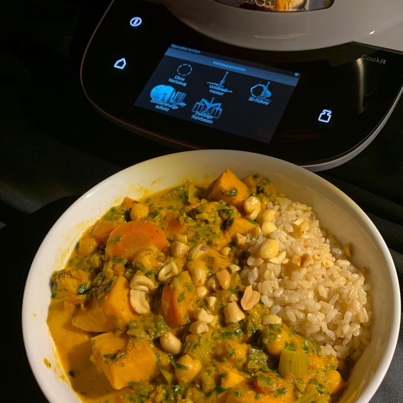Kichererbsencurry aus dem Cookit