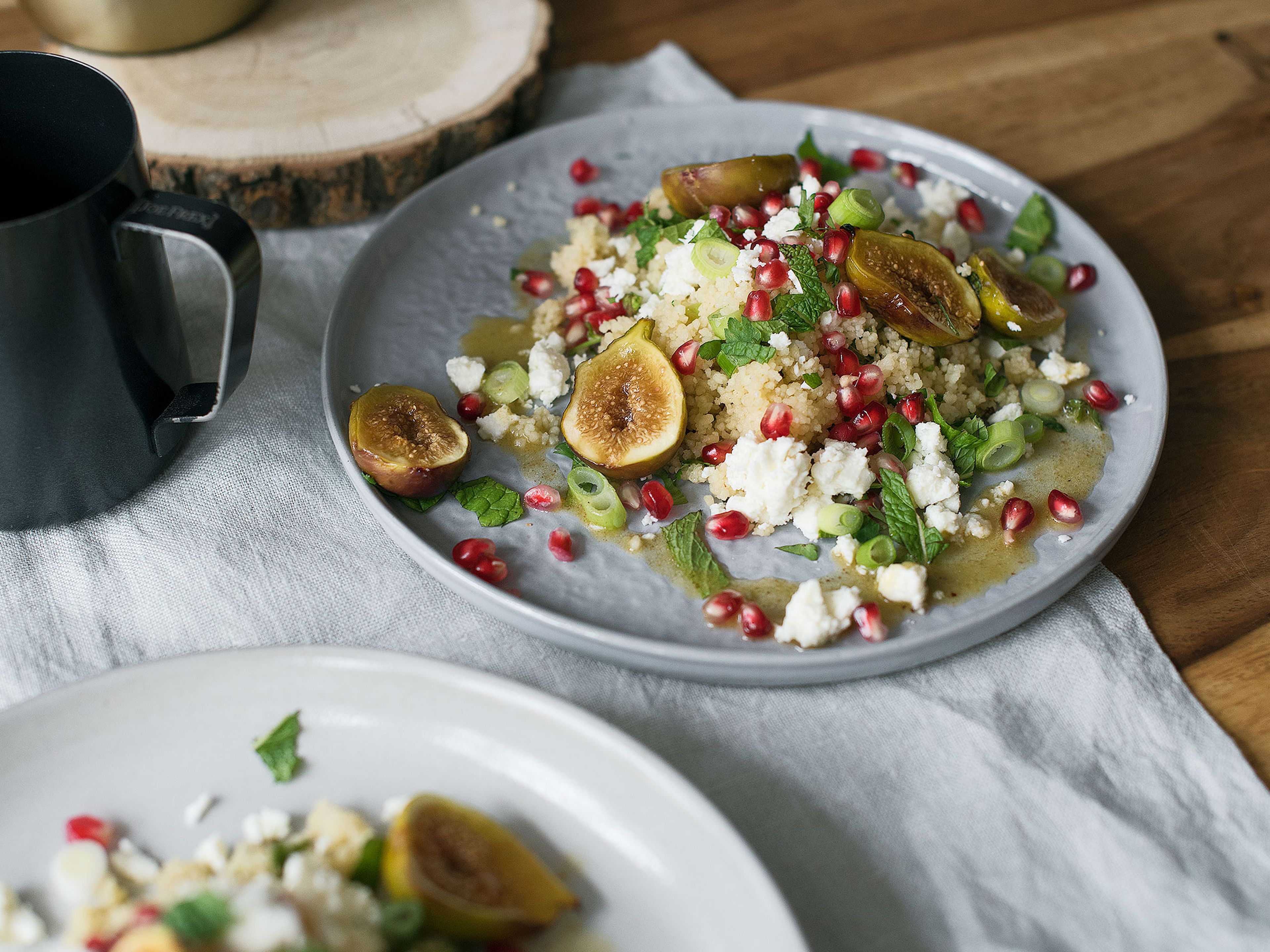 Middle-Eastern couscous salad with figs