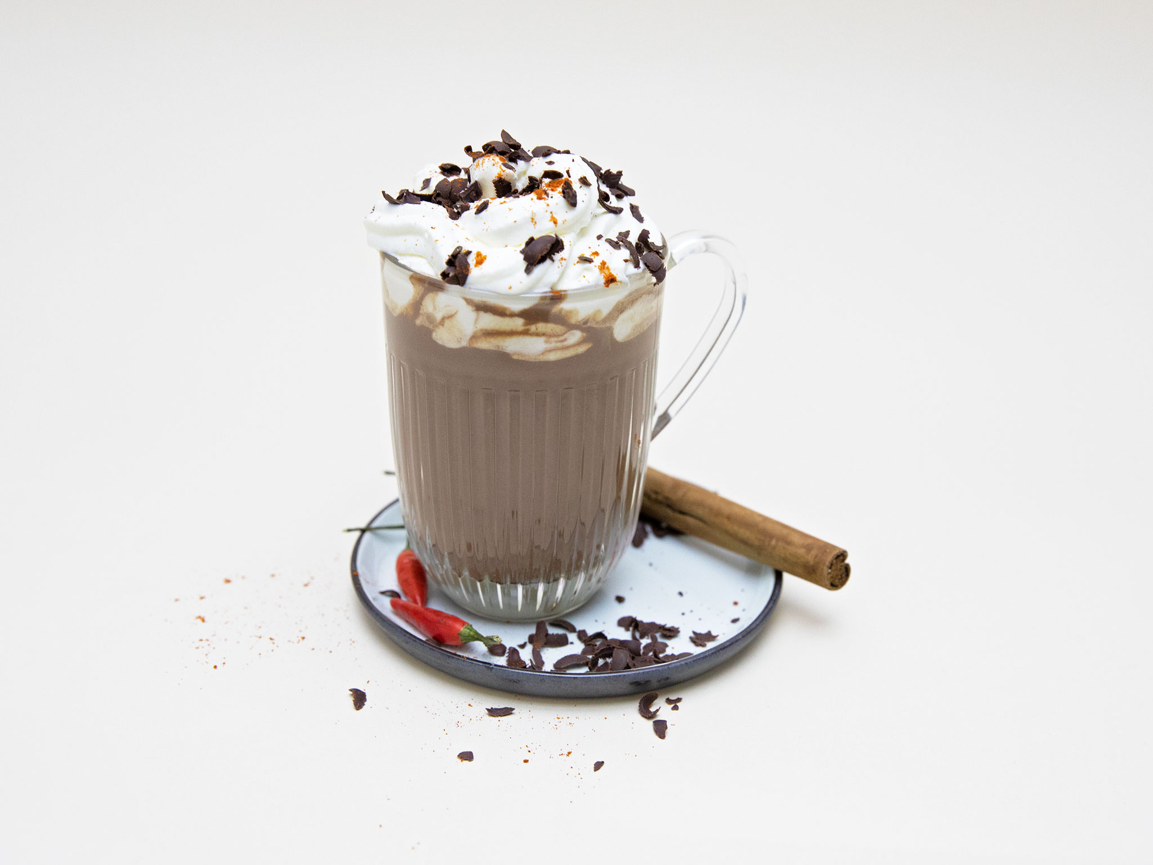 Spicy chili-coconut hot chocolate