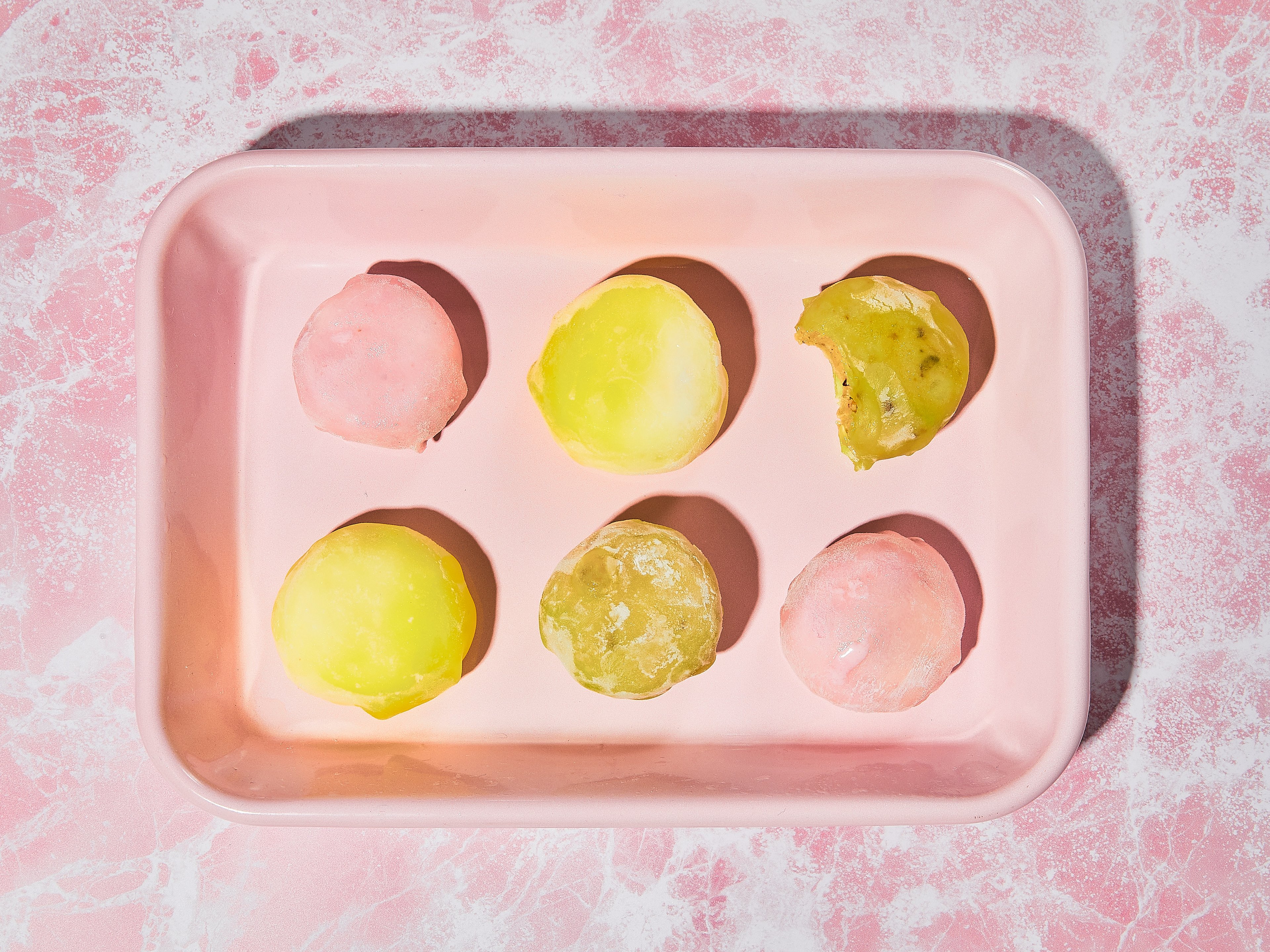 Homemade mochi ice cream