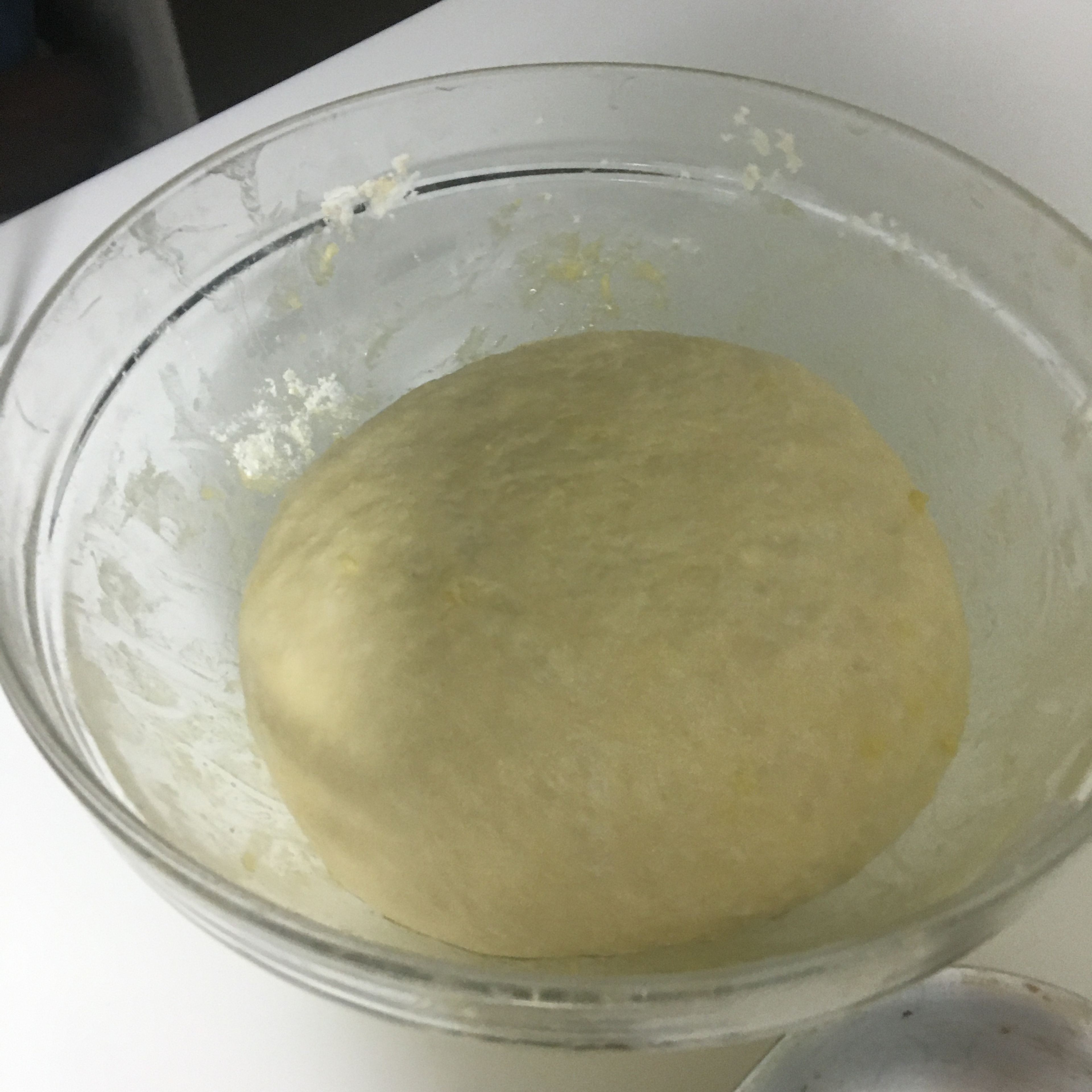 This is what the dough should look like, doubling in size