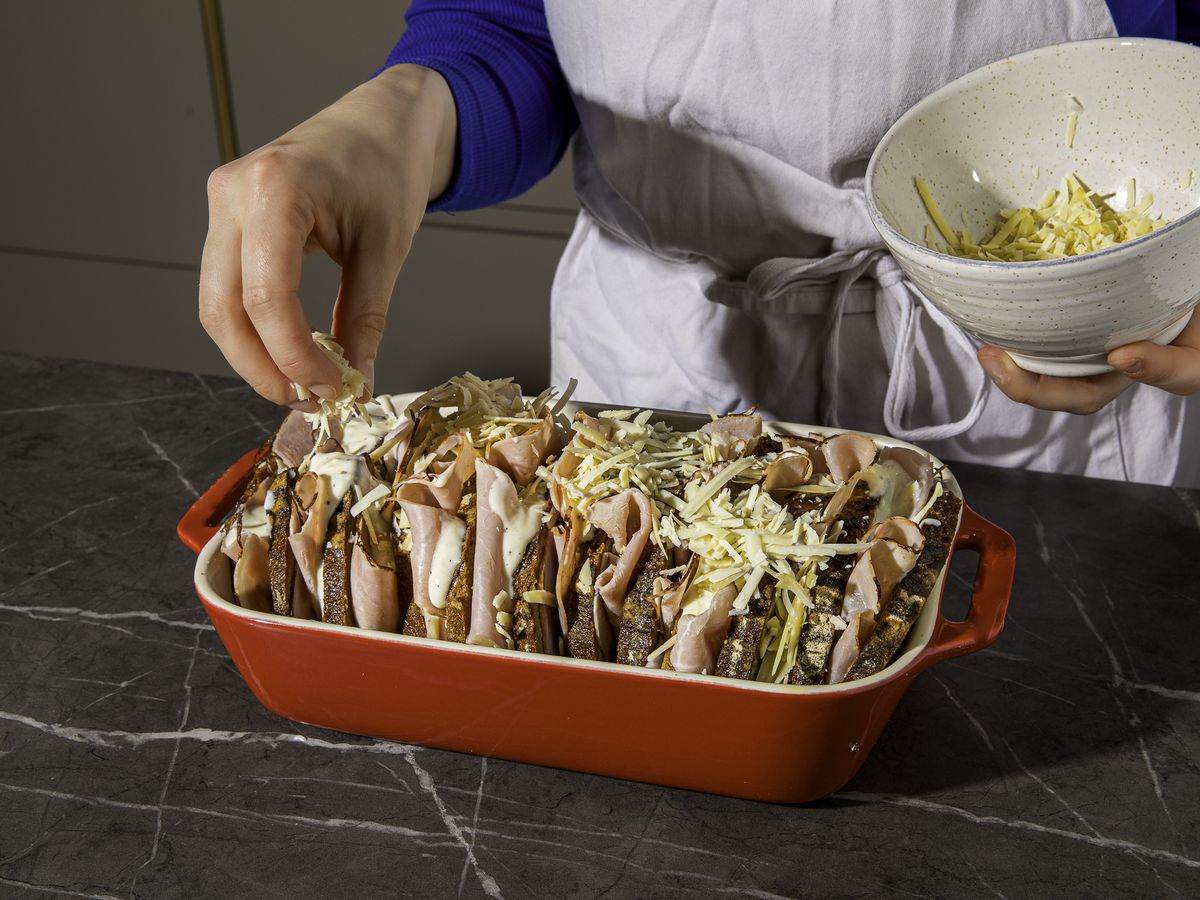 Croque Monsieur-Brotauflauf | Rezept | Kitchen Stories