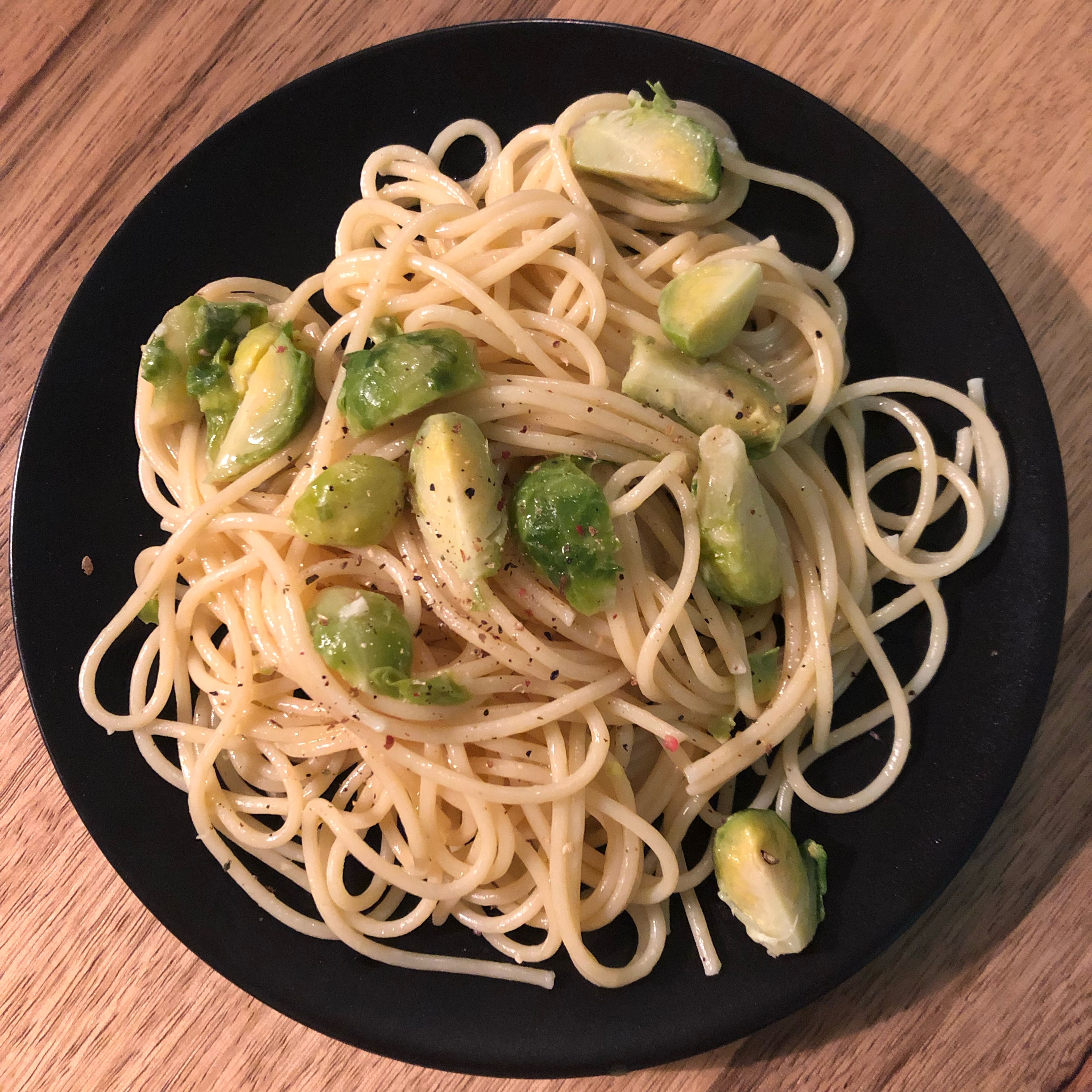 Pasta with Brussels sprouts