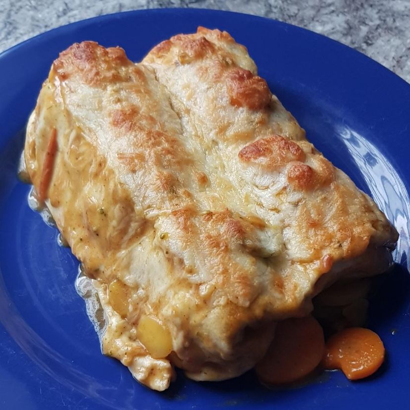 Überbackene Gemüse-Tortillas