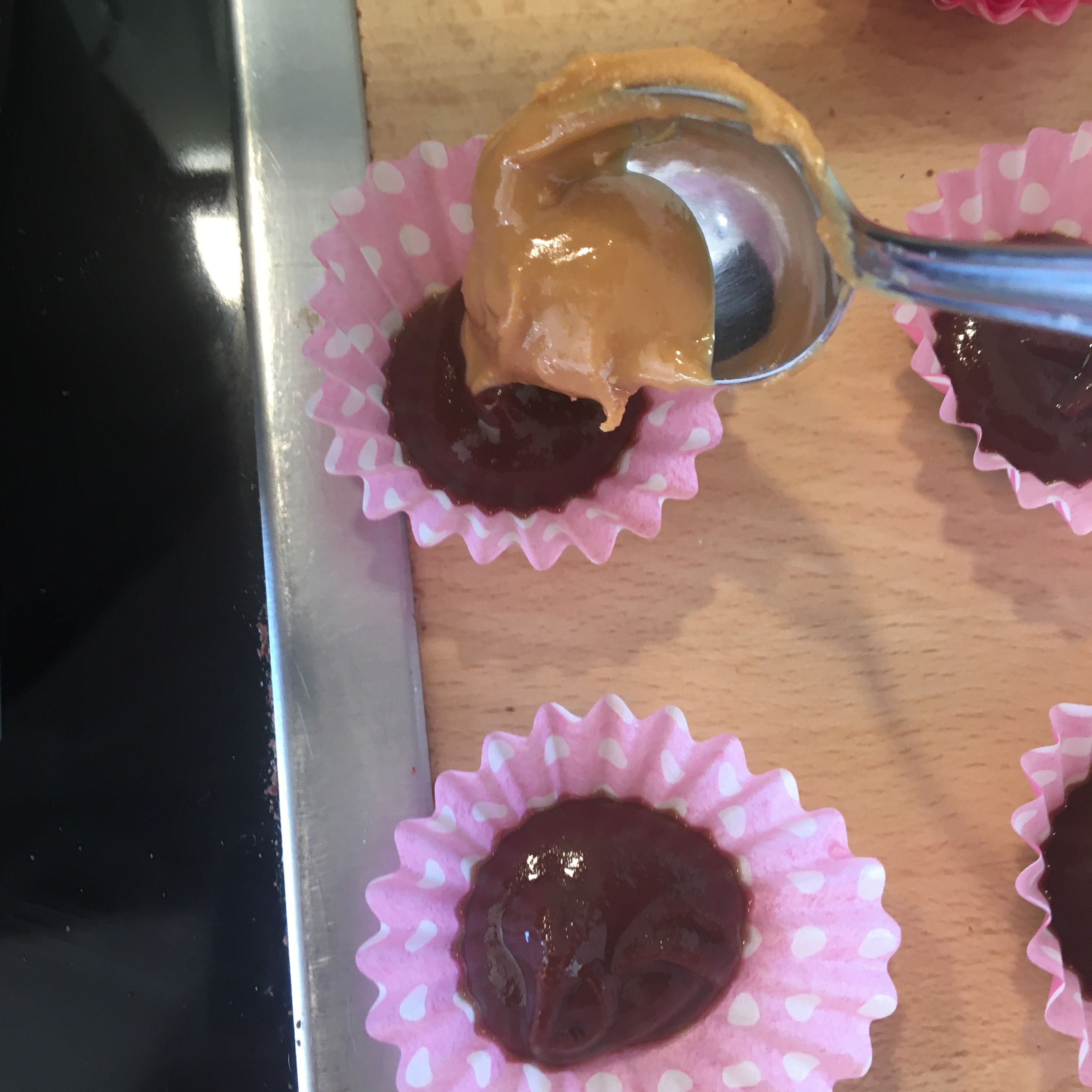 Add half tsp of melted peanut butter