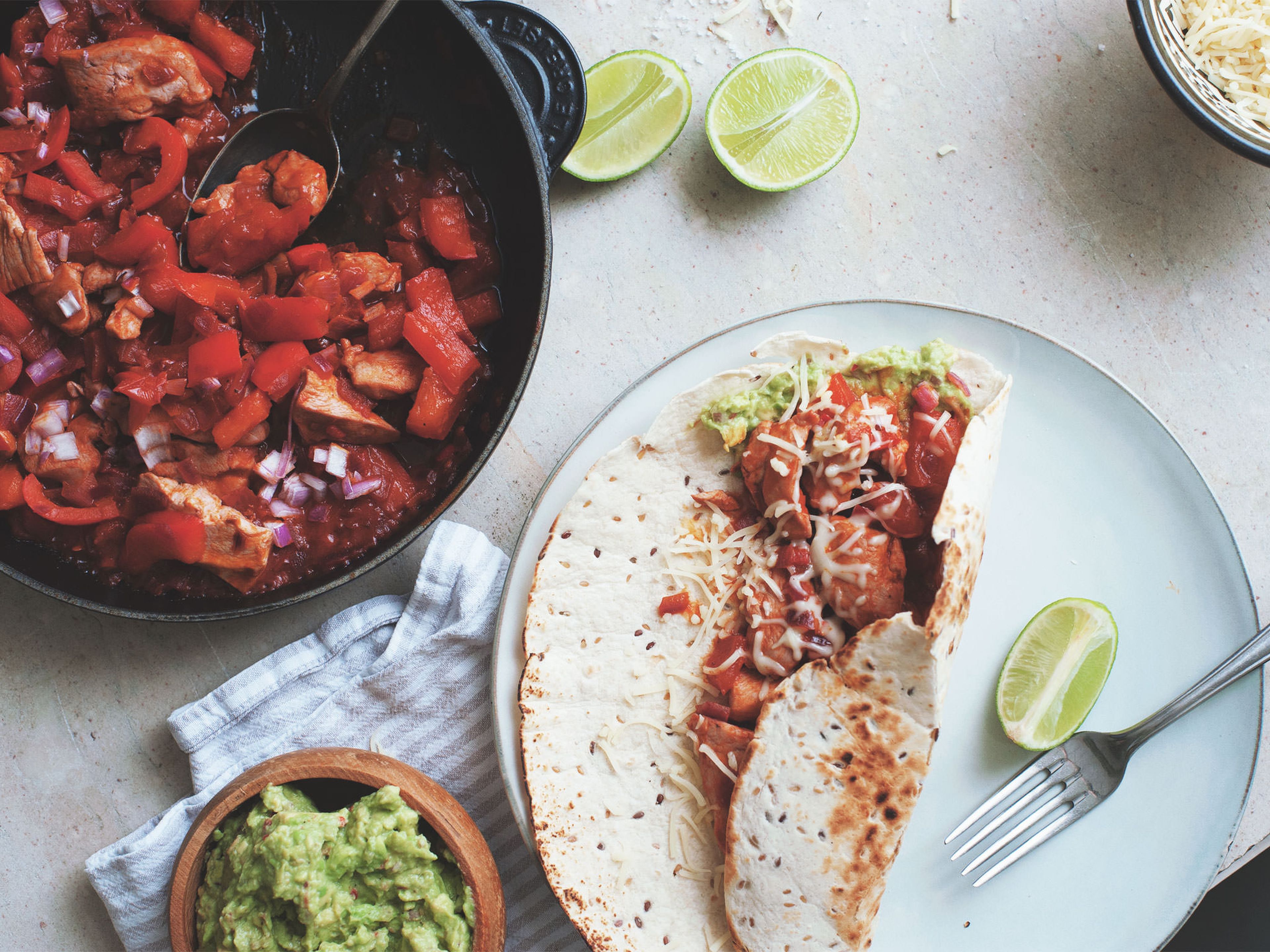 Chicken fajitas