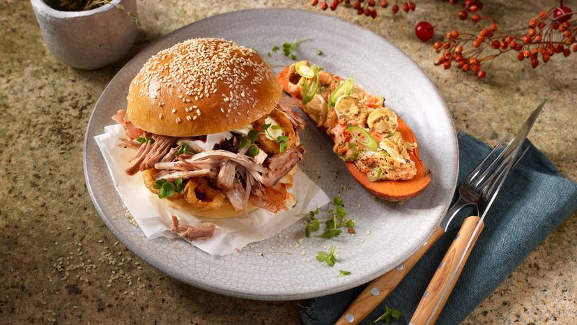 Pulled Turkey ''Thanksgiving Burger''