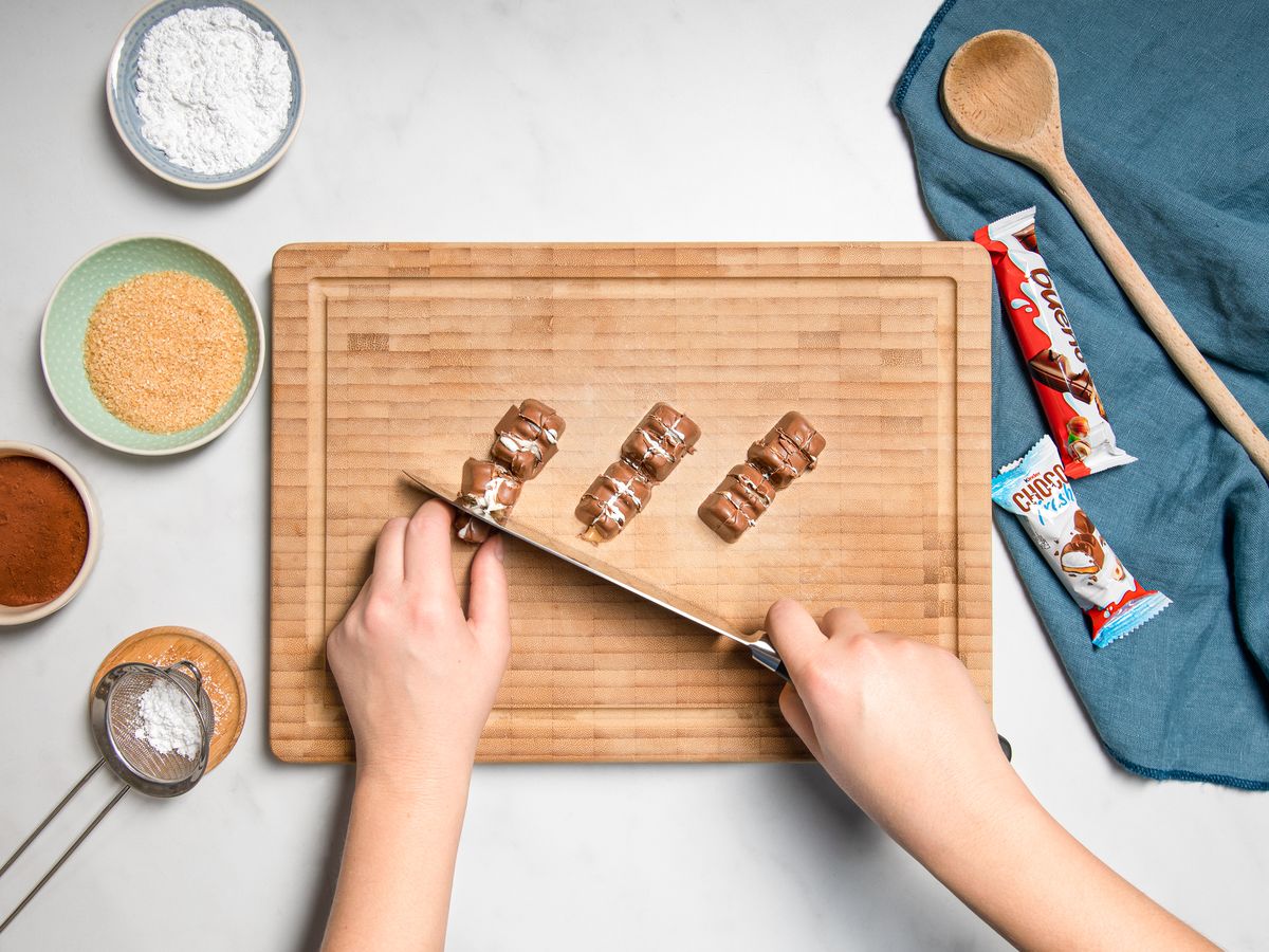 Brownies mit Frischkäse-Wirbel von kinder® | Rezept | Kitchen Stories