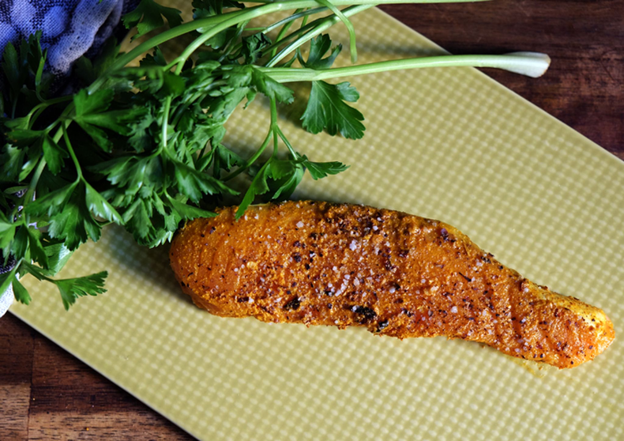 Salmon with couscous and zucchini Recipe Kitchen Stories