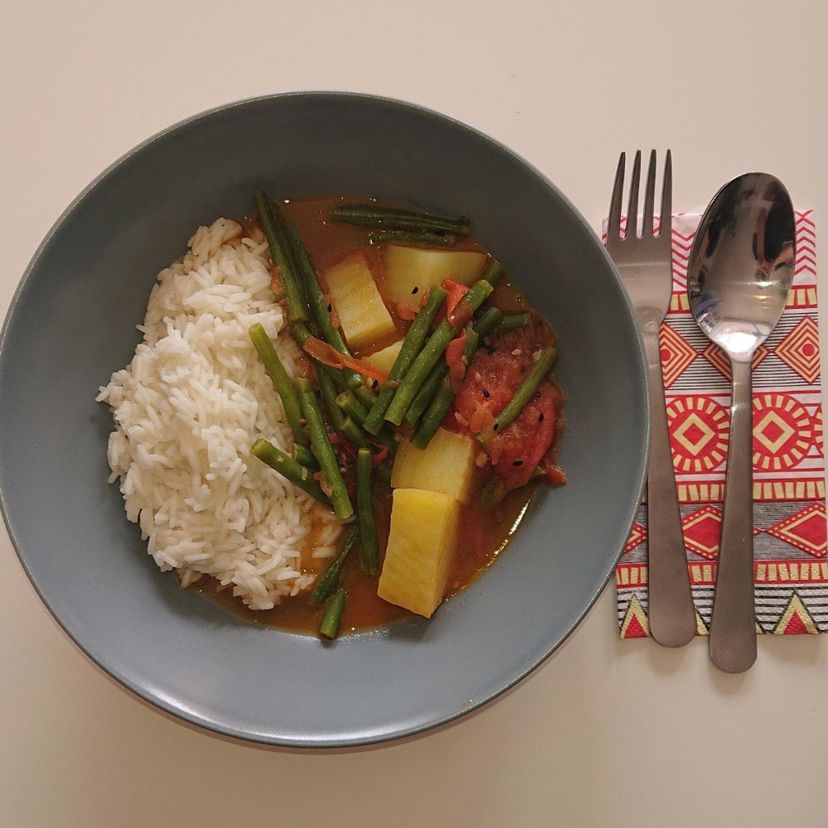 Bohnen-Kartoffel-Curry