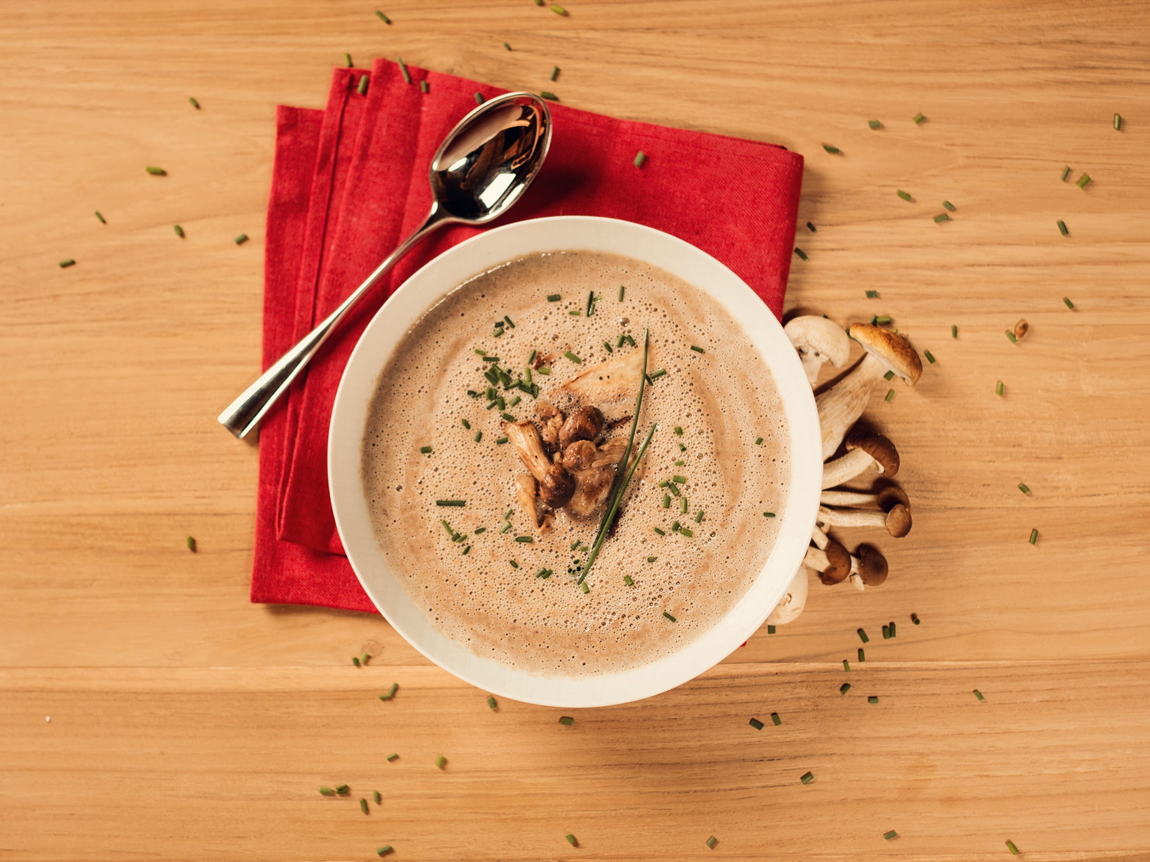 Creamy mushroom soup