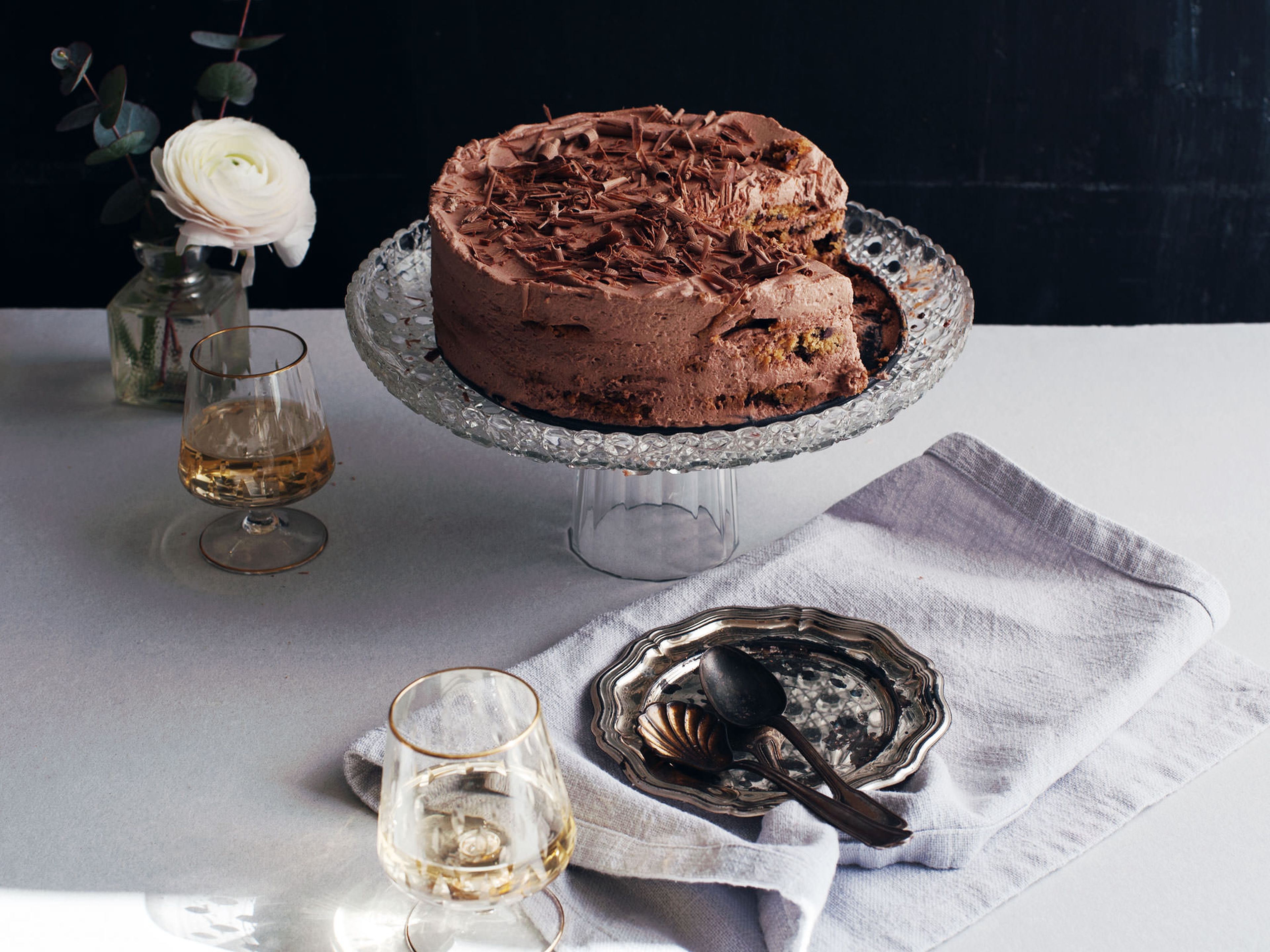 Cookie-Torte mit Espresso-Sahnecreme