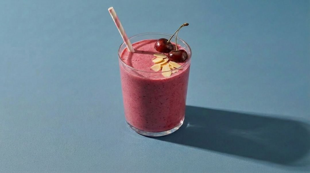 Kirsch-Mandel-Smoothie