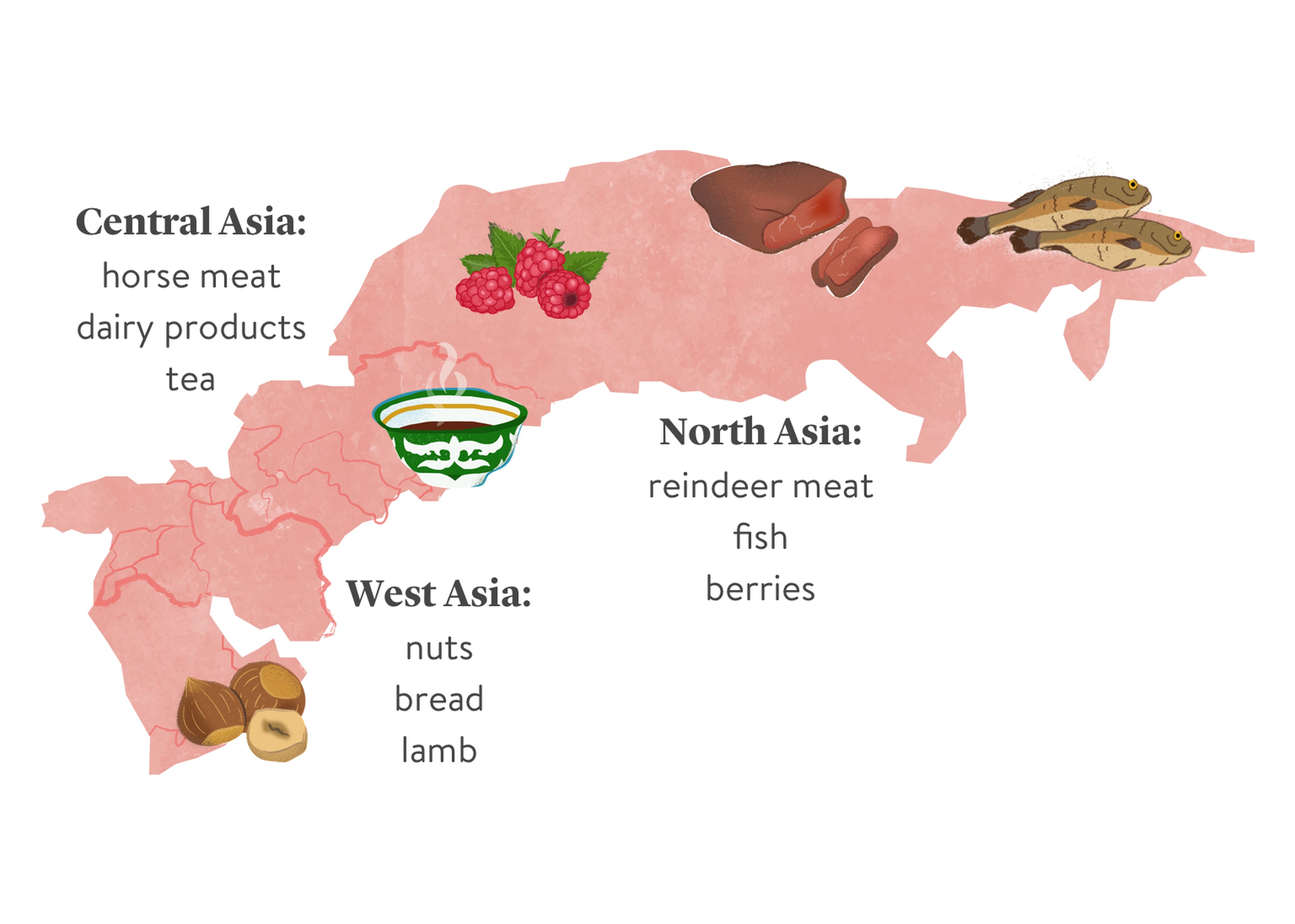 An Edible Map of Asian Cuisines, Stories