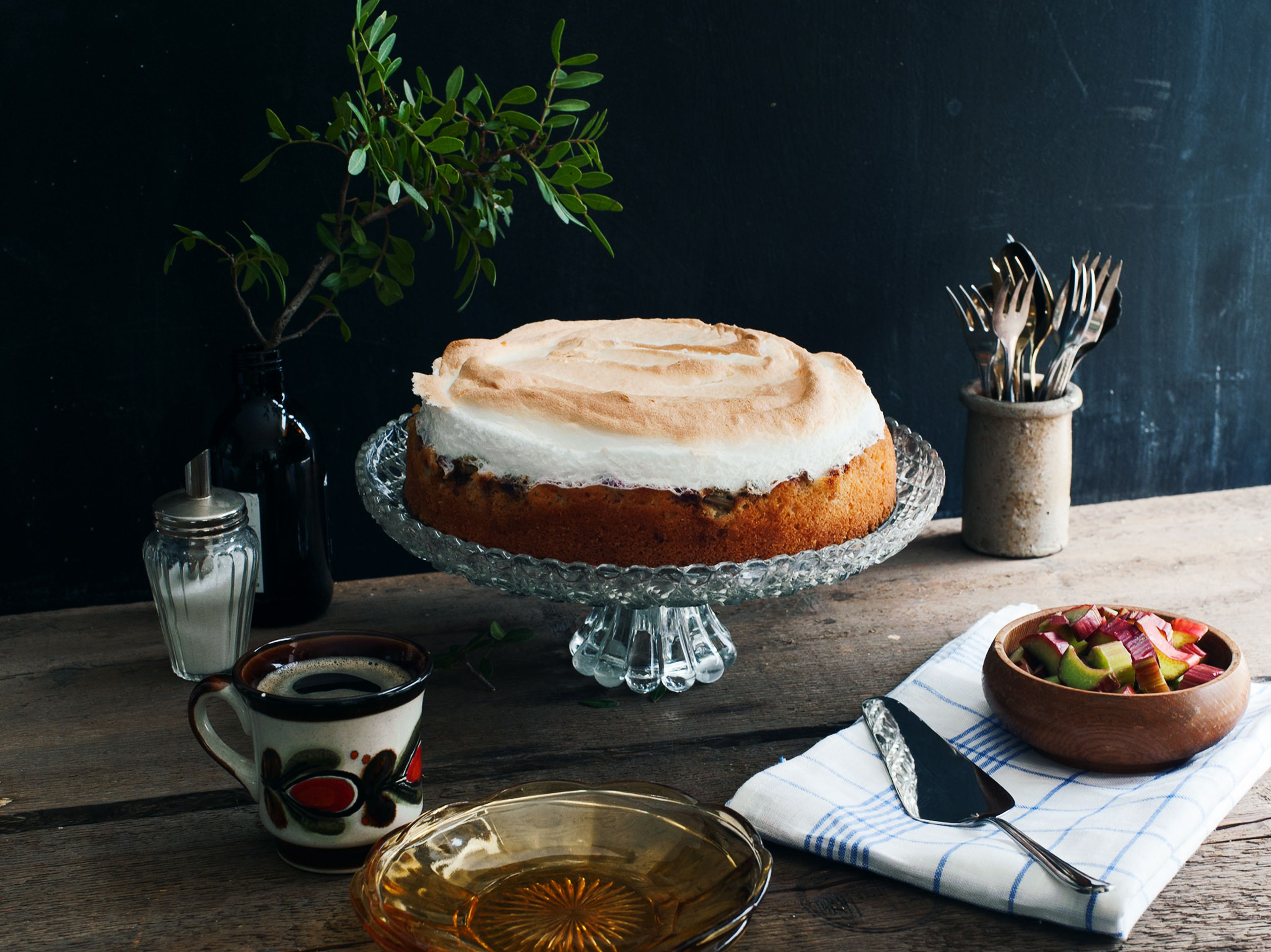 Rhabarber-Baiser-Kuchen