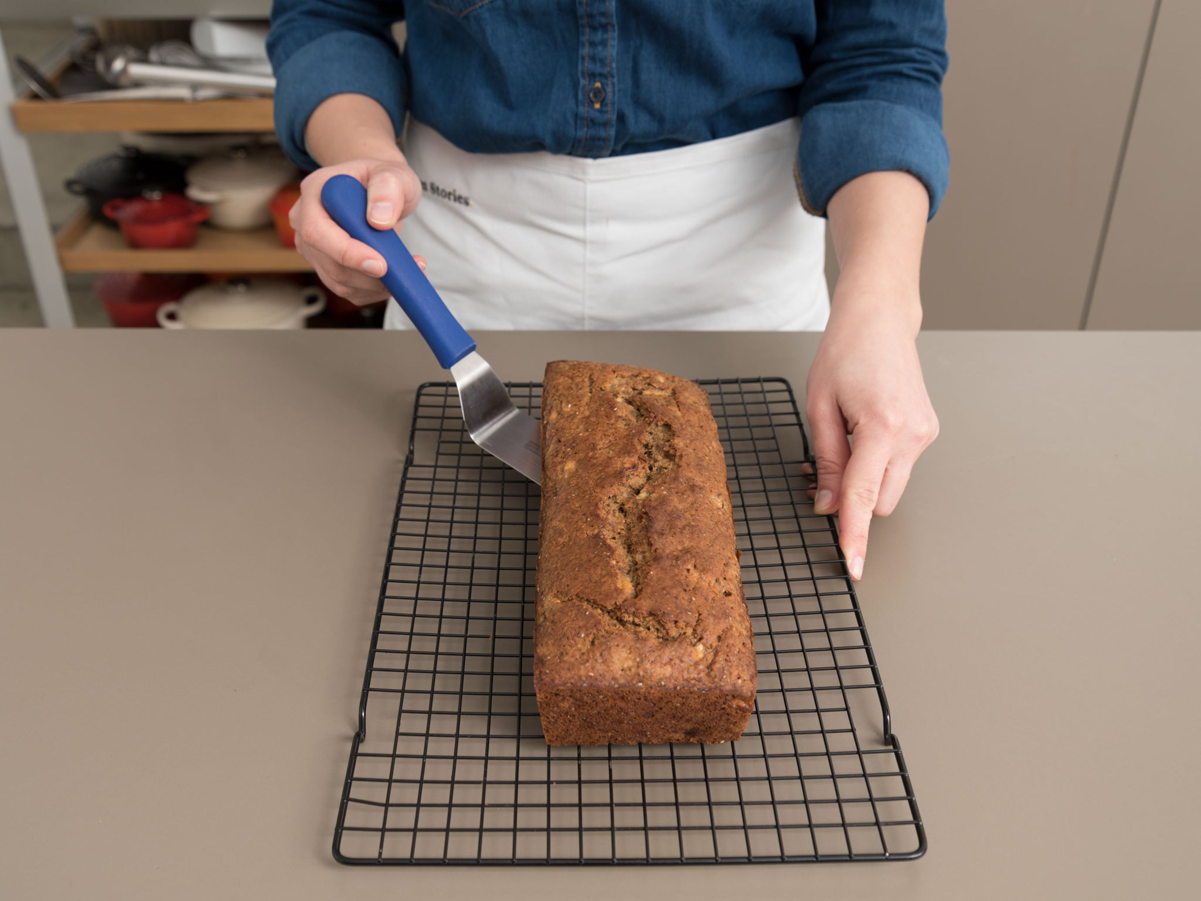 Bake at 175°C/350°F for approx. 55 – 65 min., or until a toothpick inserted into the center of the bread comes out clean. Cool in pan for approx. 10 min., then transfer to cooling rack to cool completely. Enjoy!
