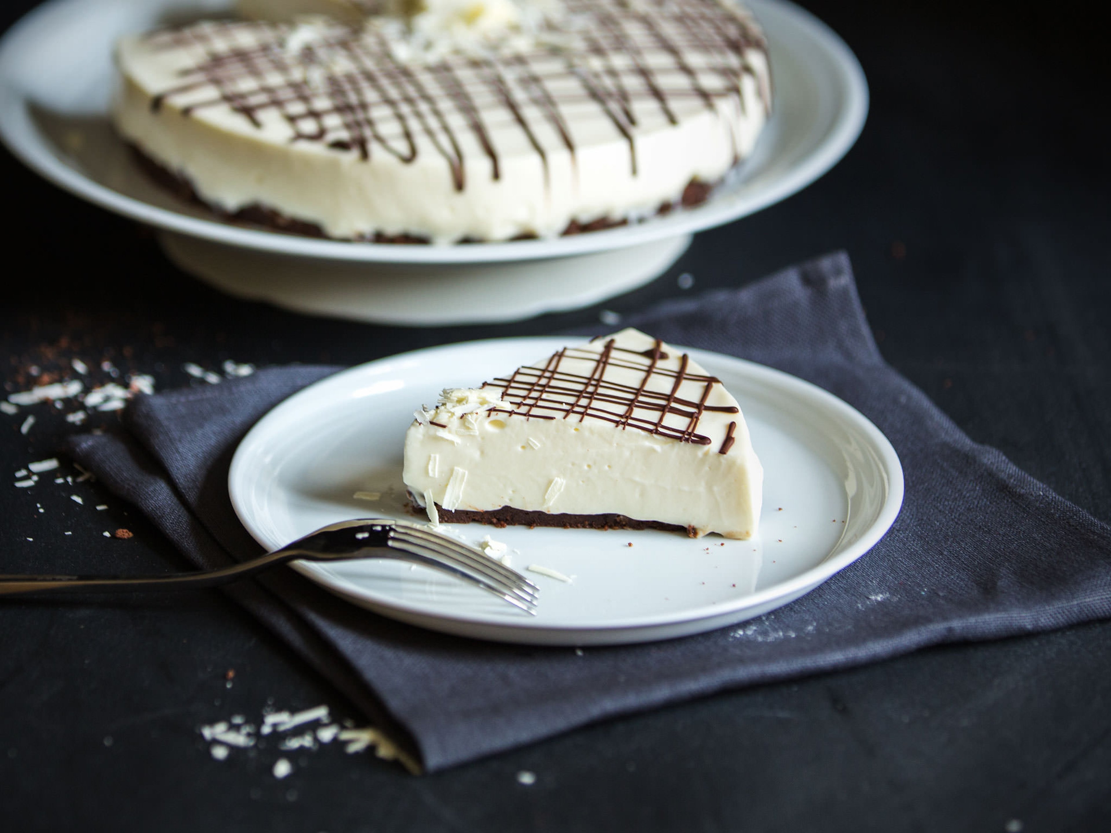 White chocolate cheesecake