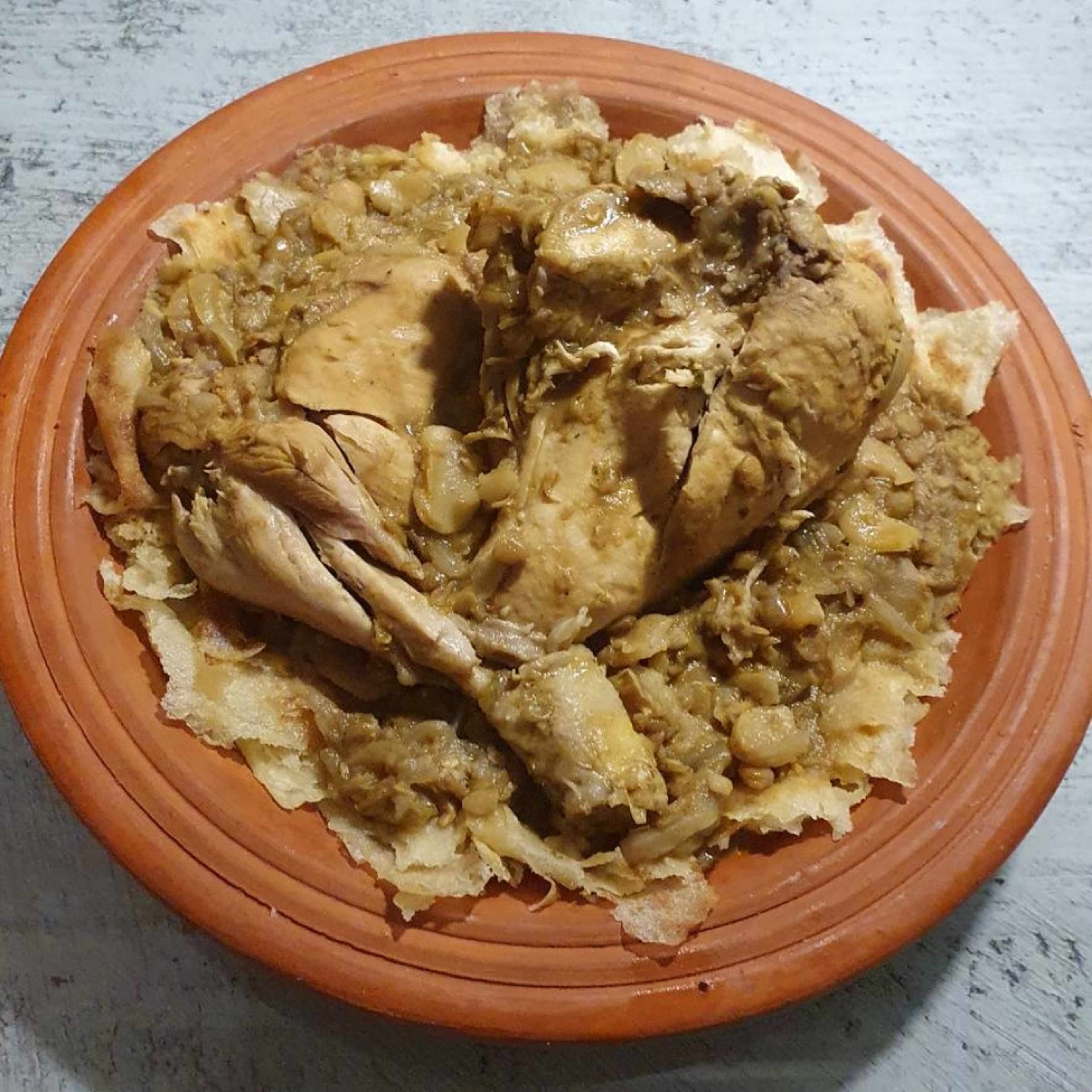 Rfissa aus dem Cookit - Hähnchen, Linsen und Saubohnen
