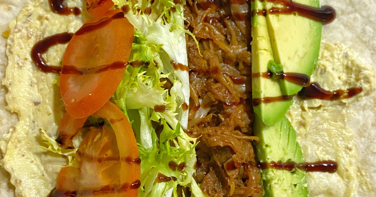 Wrap mit JackfruitBBQ Rezept Kitchen Stories