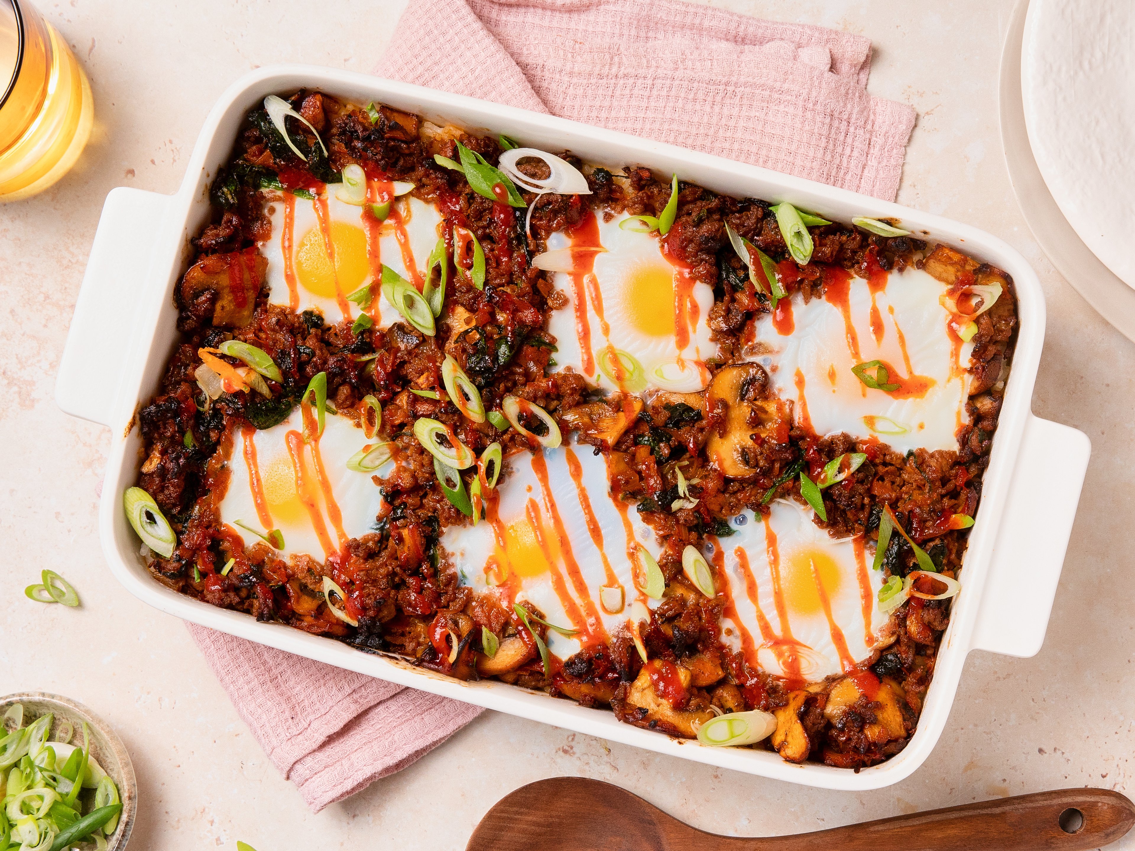 Einfacher Bibimbap-Auflauf