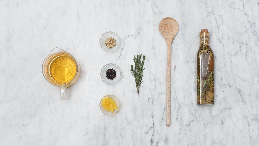 Homemade infused vinegar