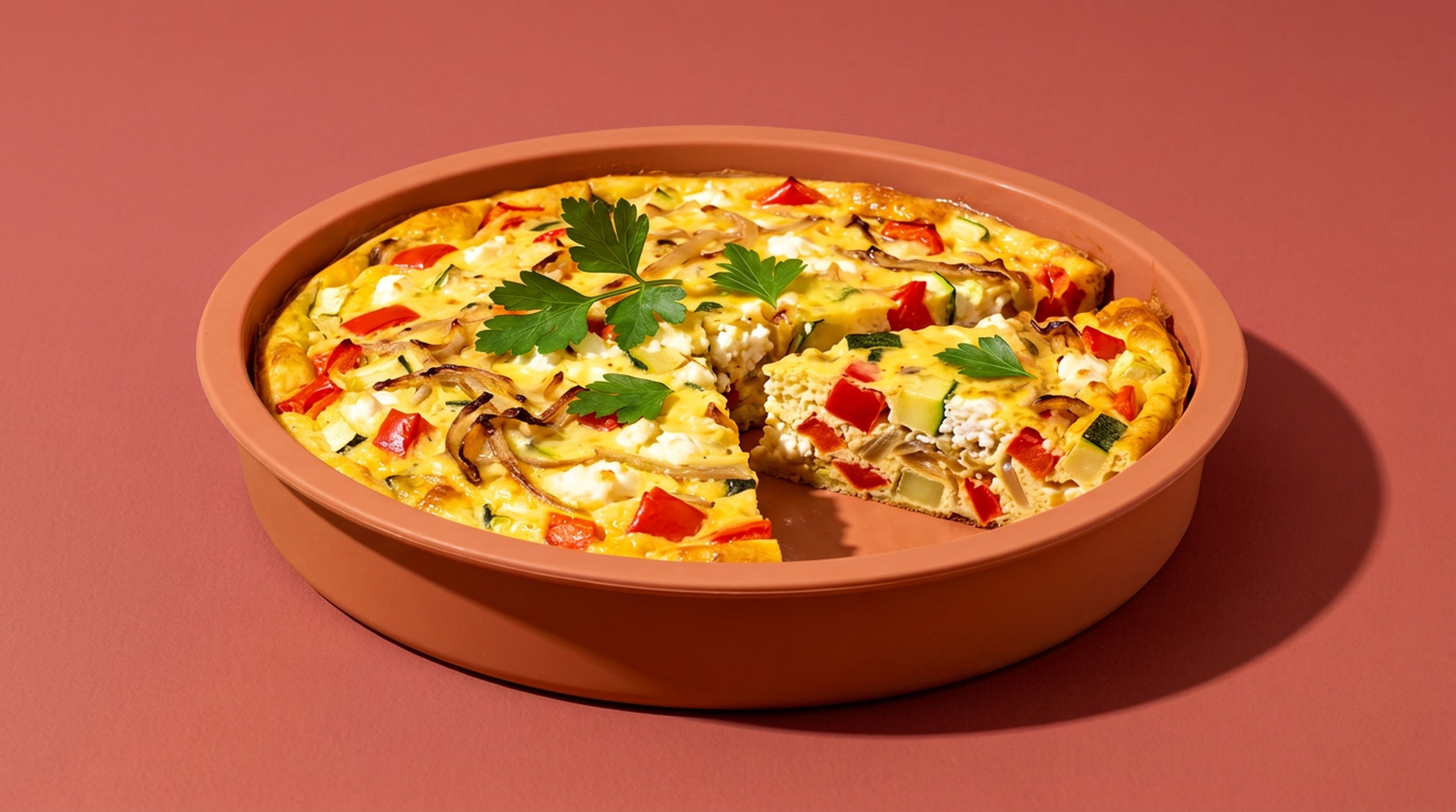 Saftige Gemüsequiche aus dem Airfryer für jeden Tag