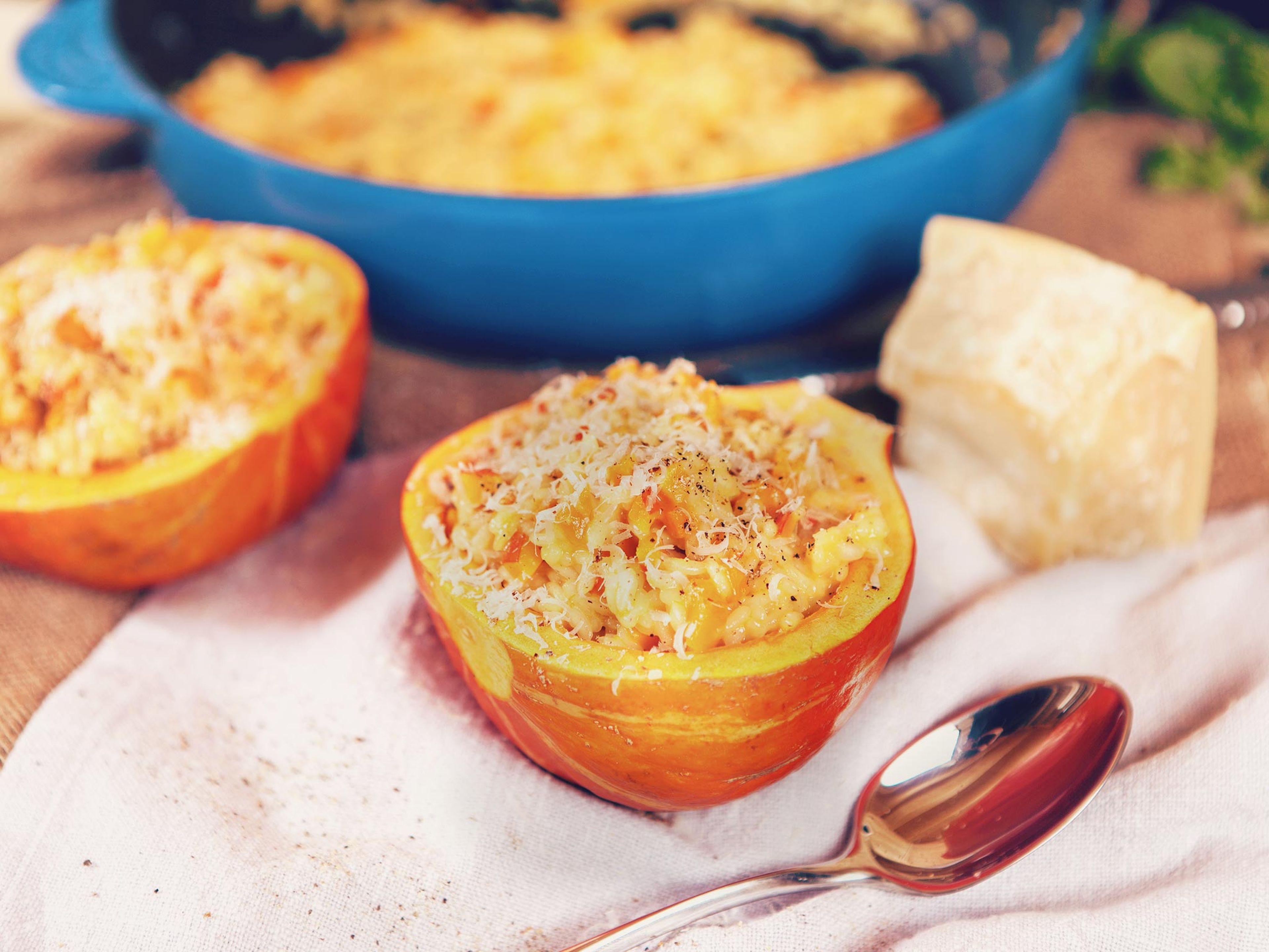 Hokkaido pumpkin risotto