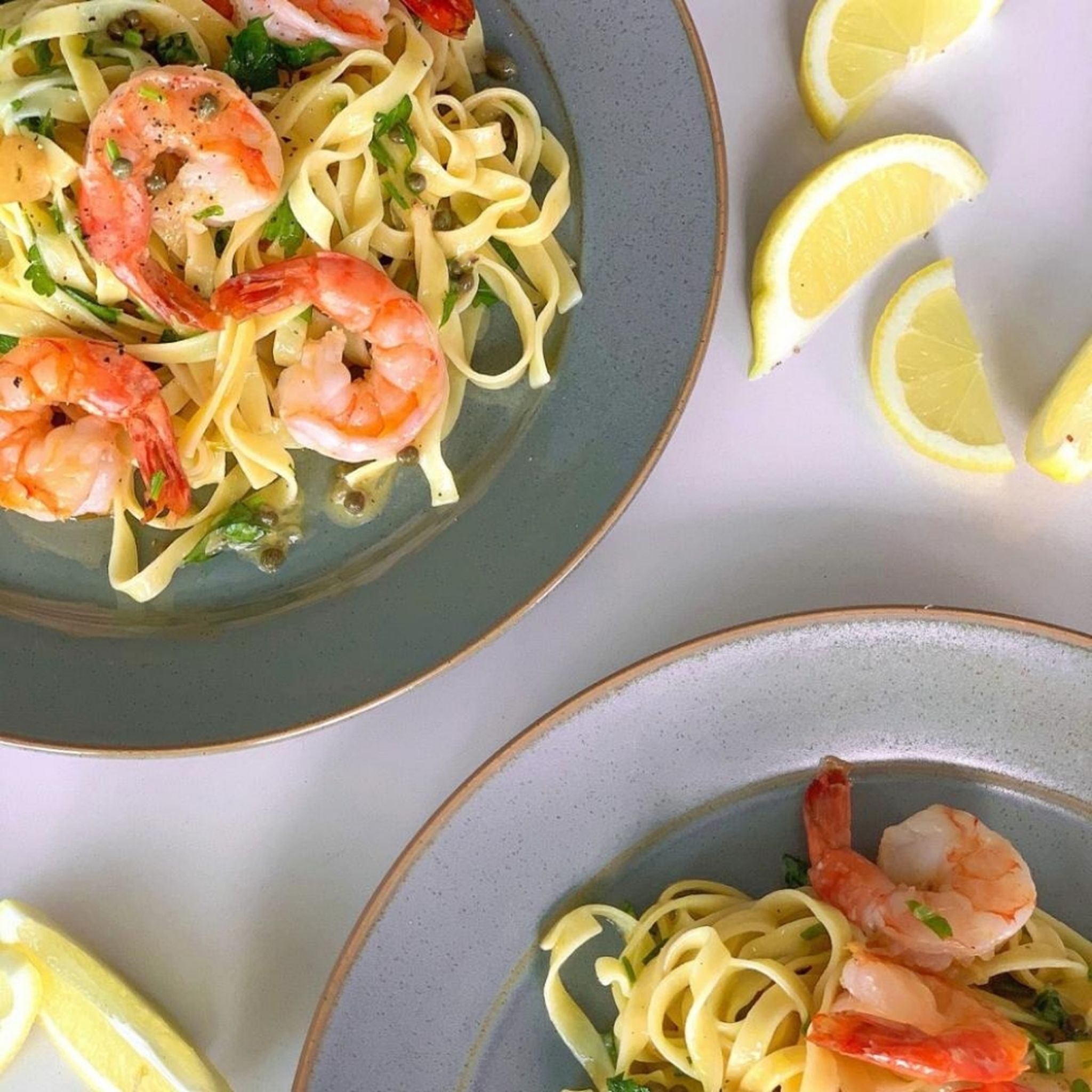 Tagliatelle 🍤🧄🍋