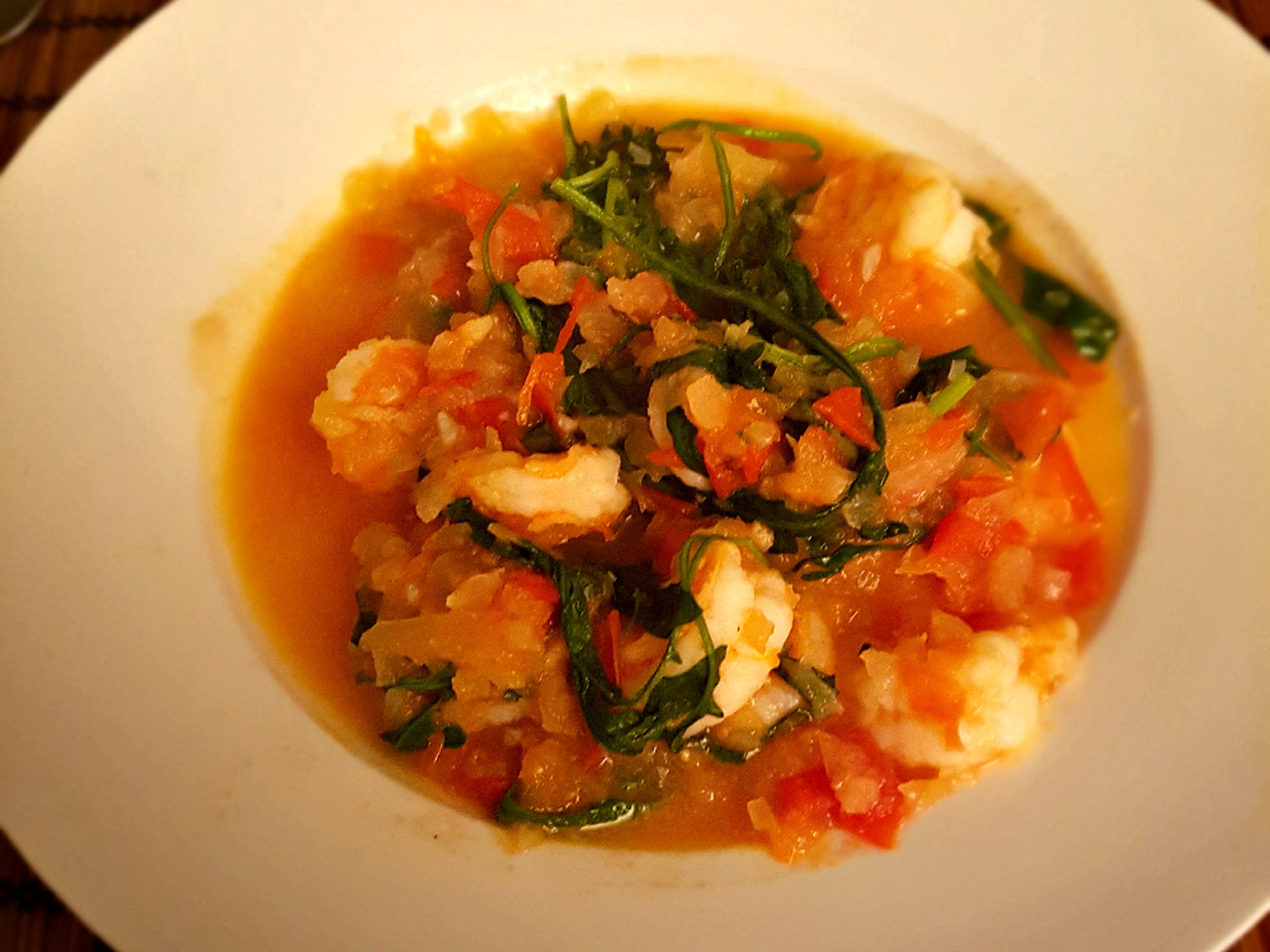 Mediterranean shrimp in tomato sauce