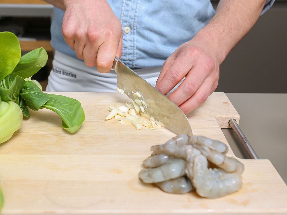 Garnelen mit Baby Pak Choi und Kokosreis | Rezept | Kitchen Stories