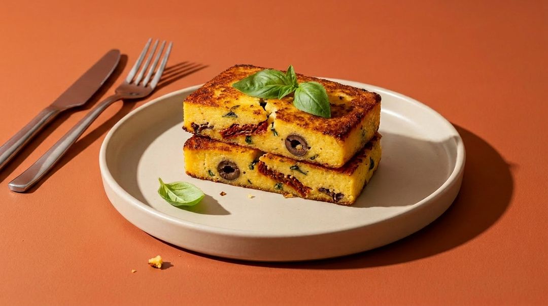 Mediterrane Polenta-Scheiben