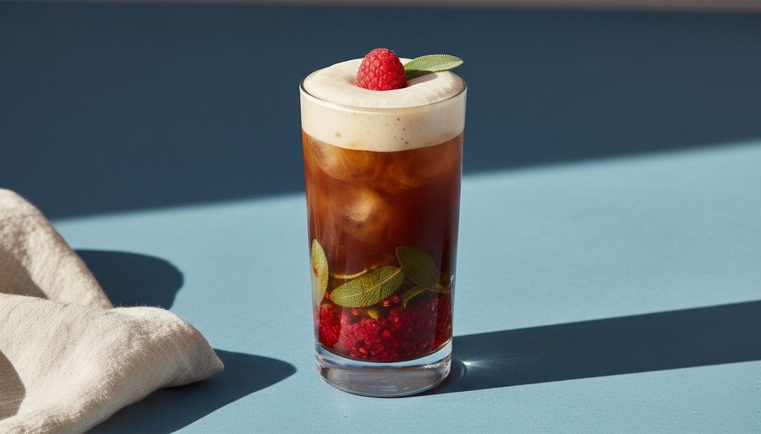 Himbeer-Salbei-Cold-Brew: ein fruchtiger Energiebringer