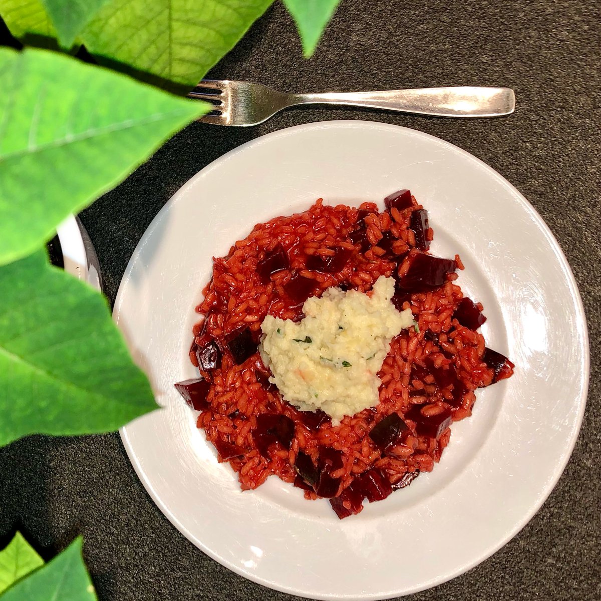 Randen Risotto mit Sellerie Püree | Rezept | Kitchen Stories