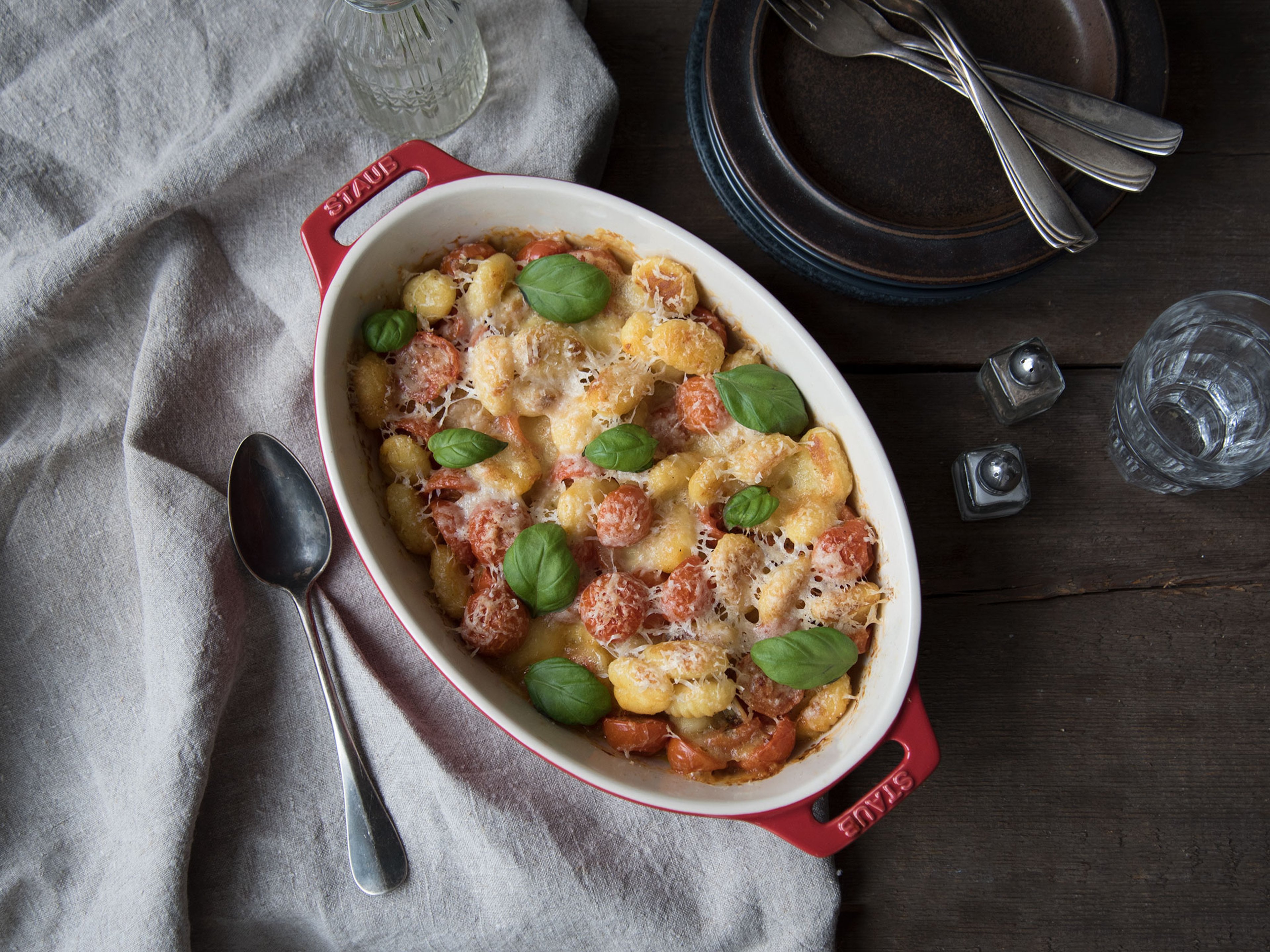 Gebackene Gnocchi mit Cherrytomaten